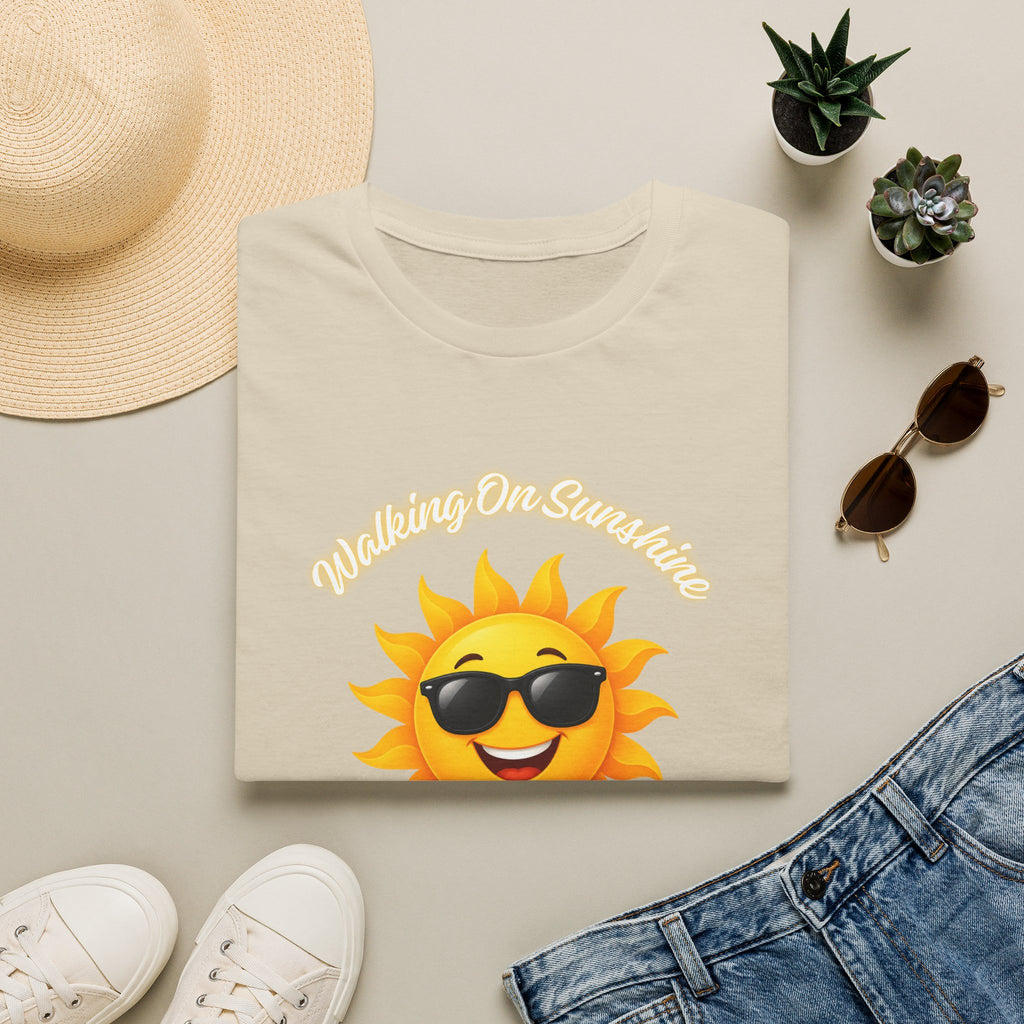 Sunshine Smiles T-Shirt — Sunglasses Sun with Psalm 118:24 Inspirational Tee
