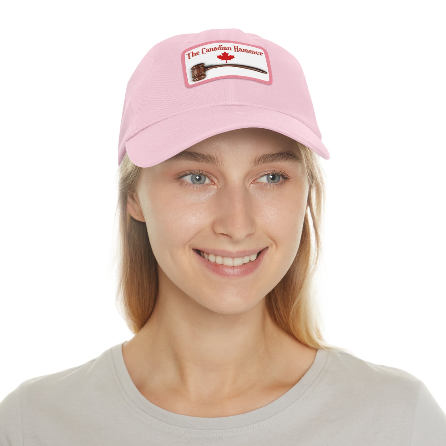 The Canadian Hammer / Barry Wunsch / #TheCanadianHammer Mom and Dad Hat with Leather Patch (Rectangle)