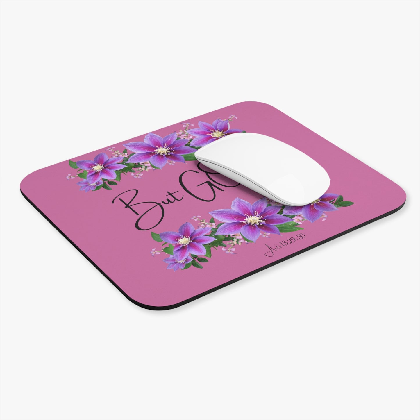 But GOD - Acts 13: 29-30 Mouse Pad (Rectangle)