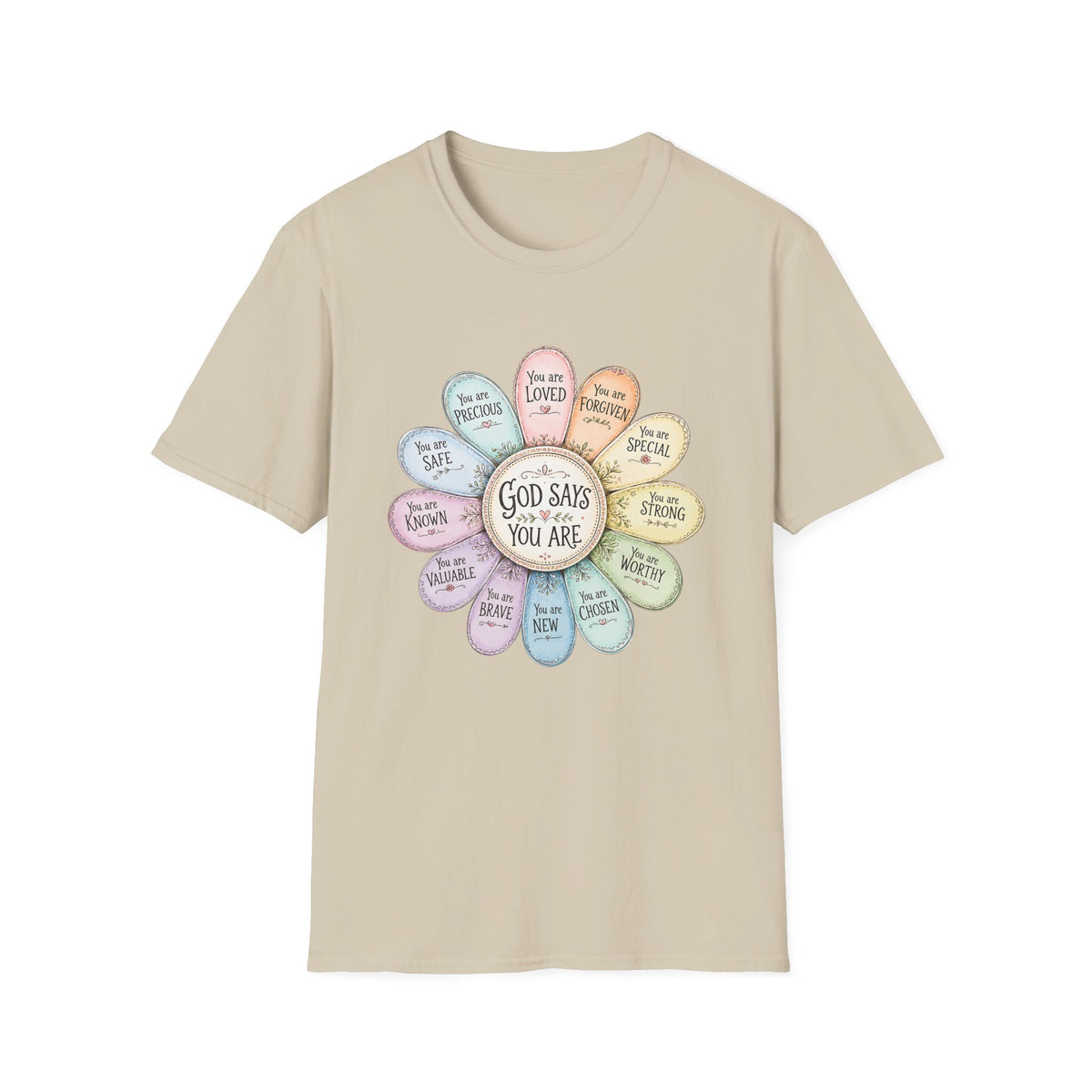 God Says You Are Loved Inspirational Christian T-Shirt