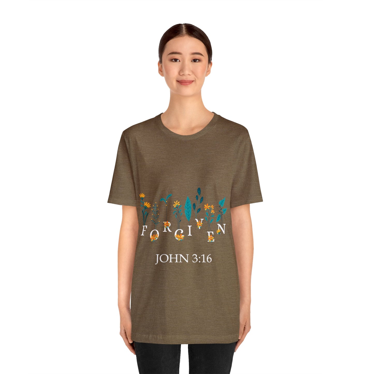 FORGIVEN JOHN 3:16 - Unisex Jersey Short Sleeve Tee