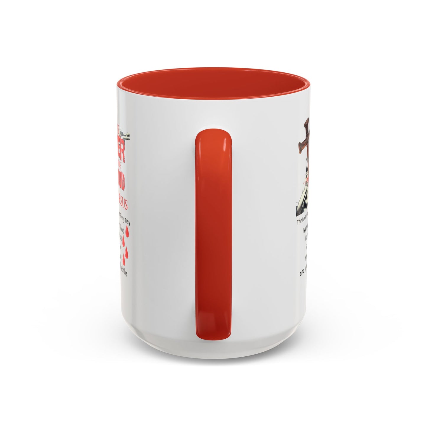 The Power of the Blood of Jesus Accent Coffee Mug (11, 15oz)