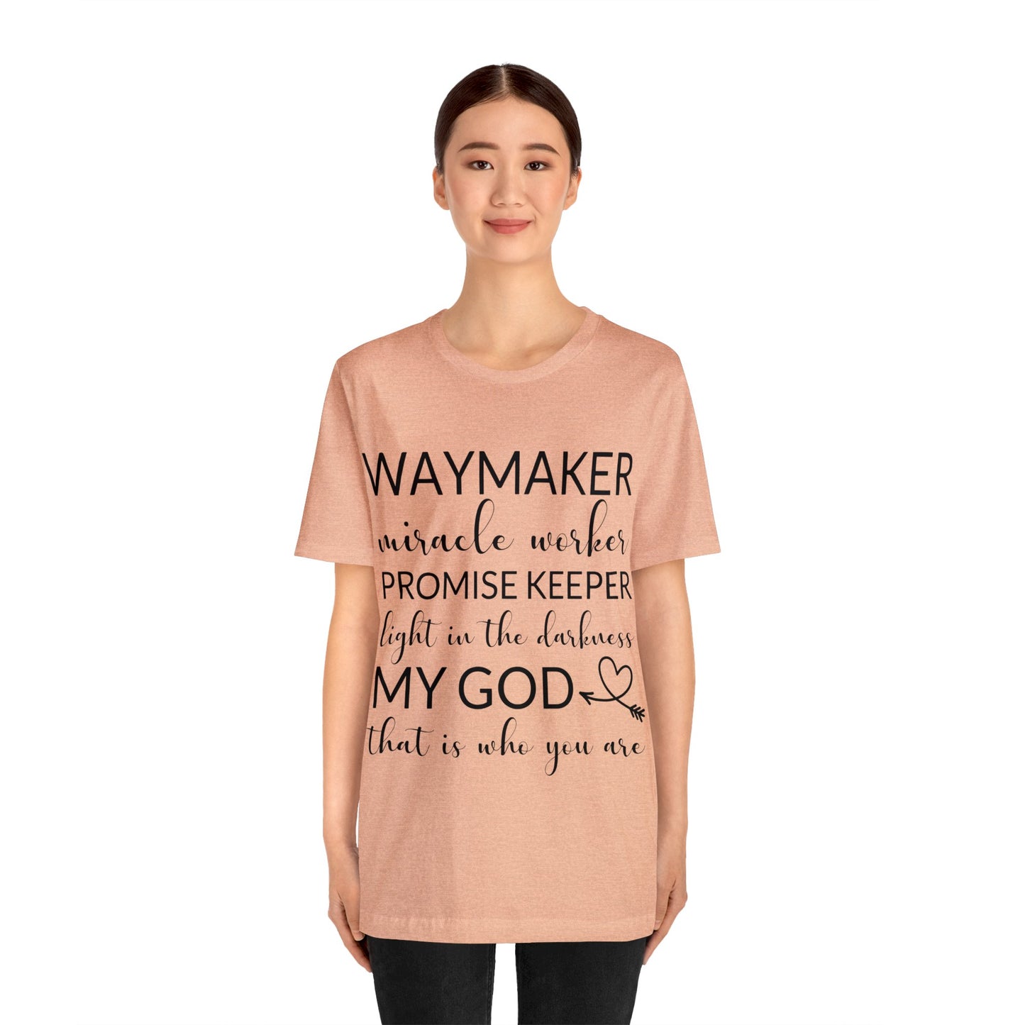 Waymaker Promise Keeper Light in the Darkness - Unisex Jersey Short Sleeve Tee