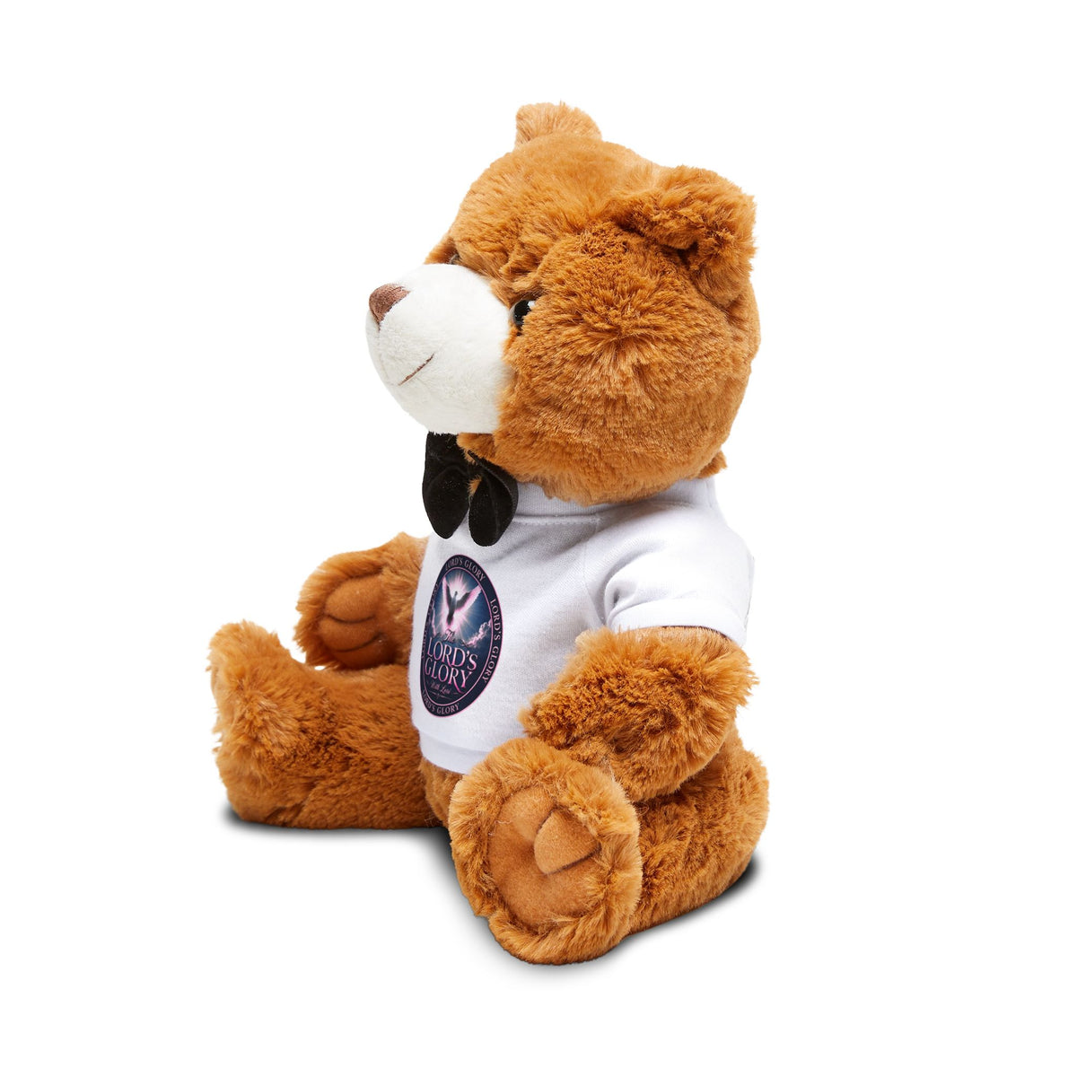 Plush Teddy Bear with 'Lords of Glory with Lori' Logo T-Shirt