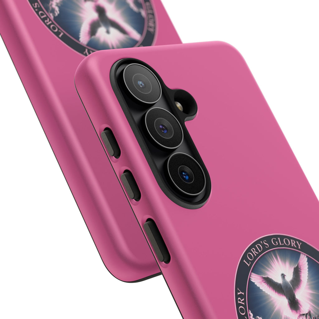 Christian Phone Case – "Lord's Glory with Lori" Dove Design Tough Case (Protective Phone Cover)