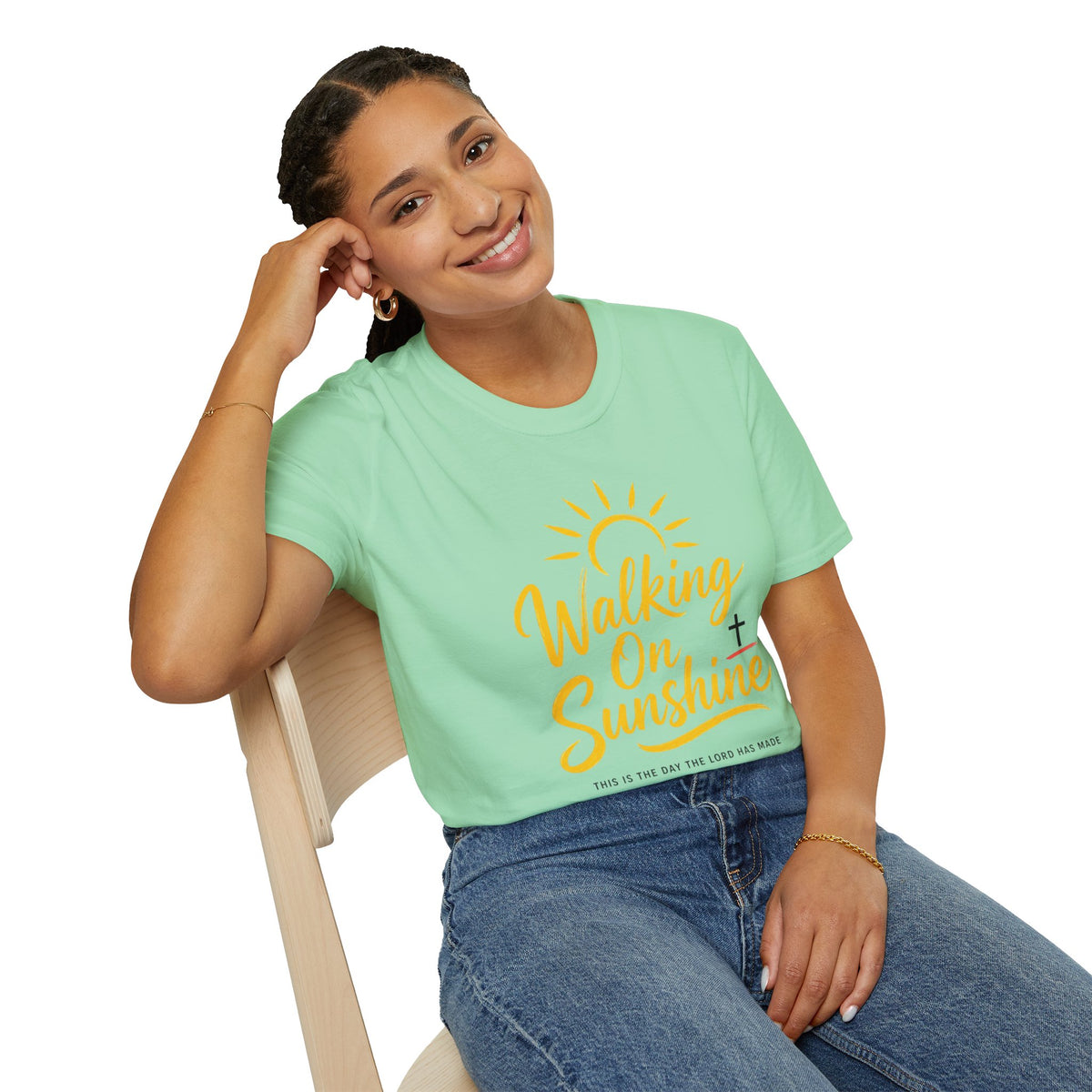 Walking on Sunshine Psalms 118:24 Softstyle T-Shirt