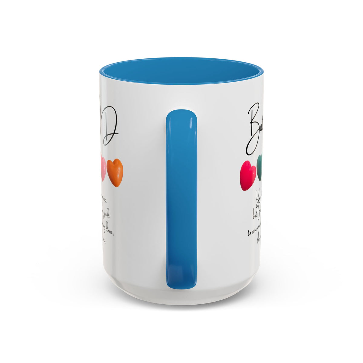 But God Scripture Coffee Mug — Genesis 50:20 Inspirational Heart Accent Mug (11/15oz)