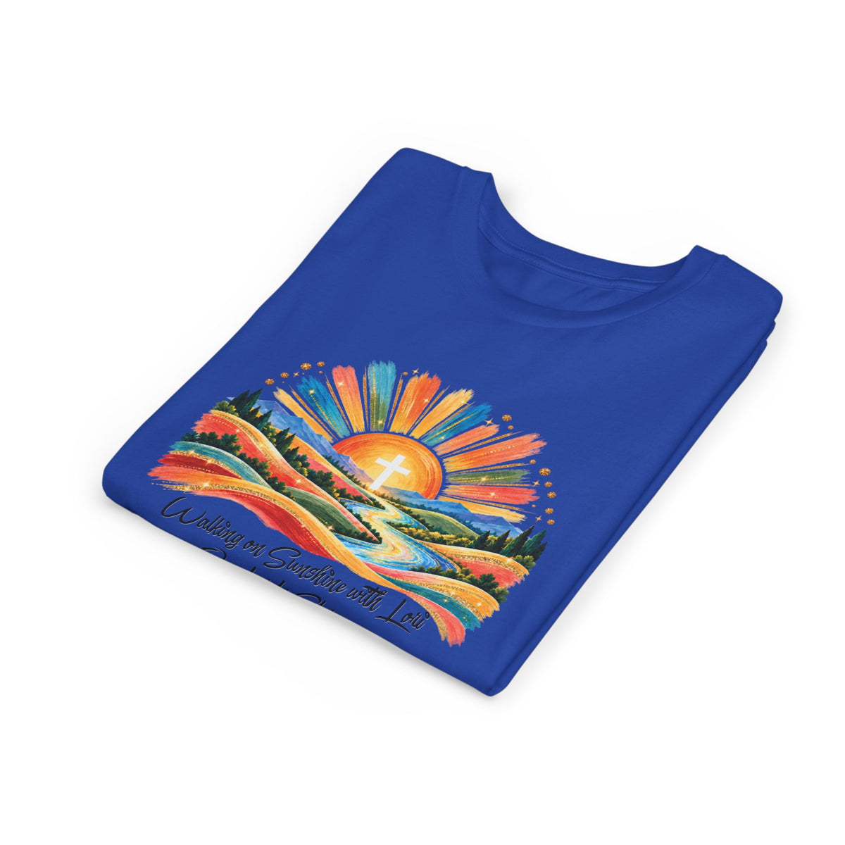 Youth Short Sleeve Tee – Walking On Sunshine with Lords Glory Design