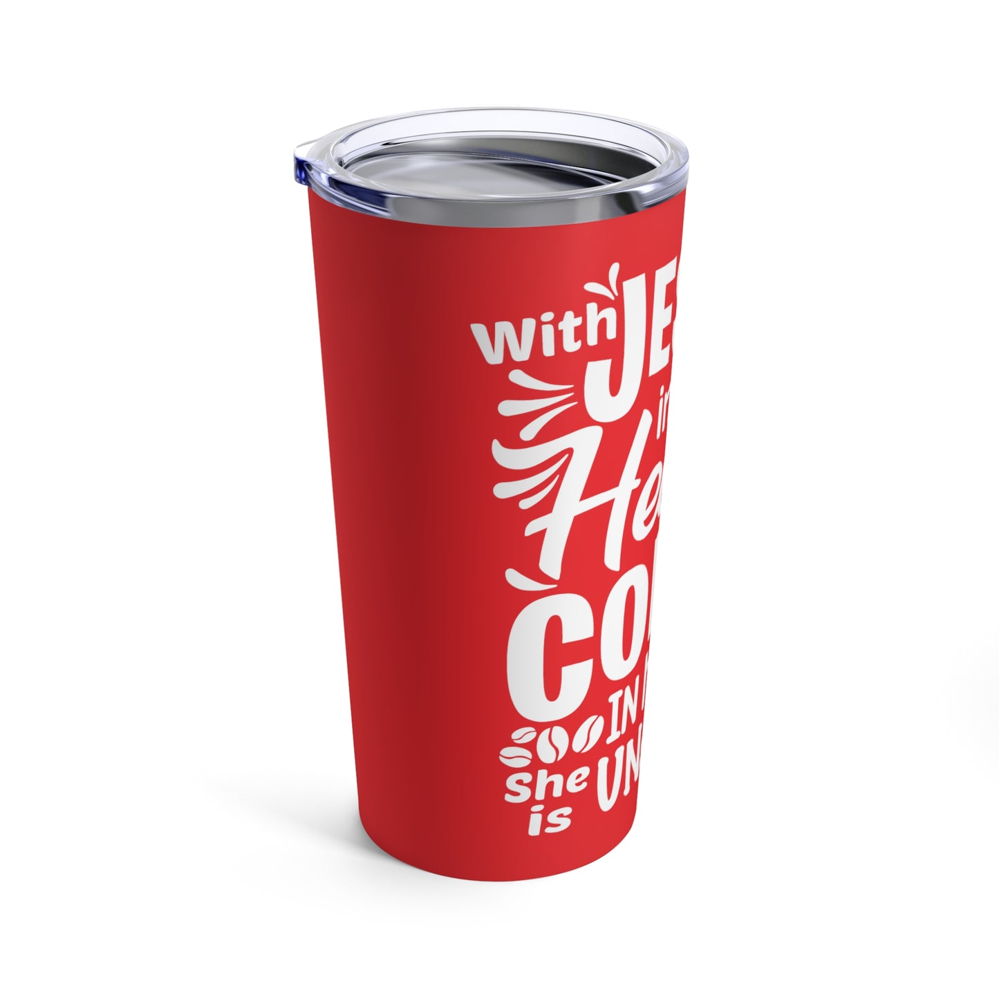 JESUS and Coffee - Red Tumbler 20oz