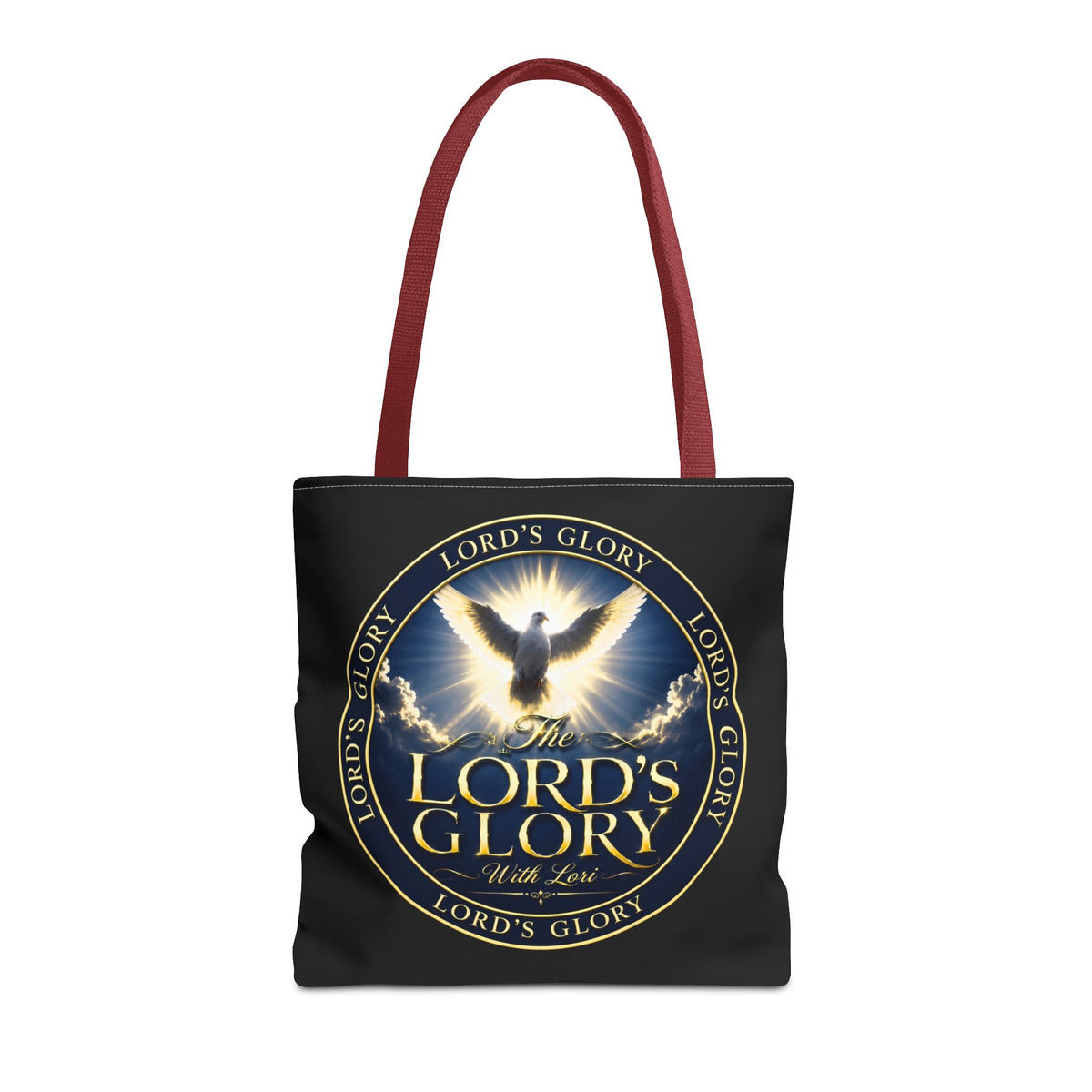 Tote Bag — "The Lord's Glory with Lori" Christian Dove Tote (Faith-Inspired Church Bag)