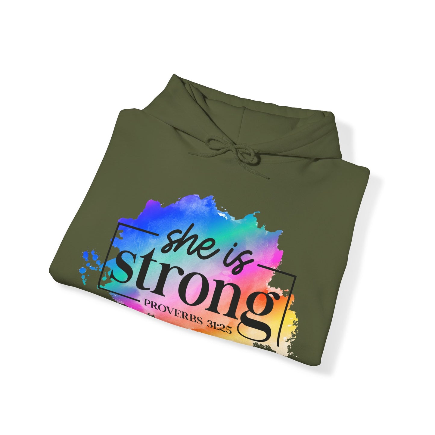 She Is Strong - Unisex Heavy Blend Hooded Sweatshirt