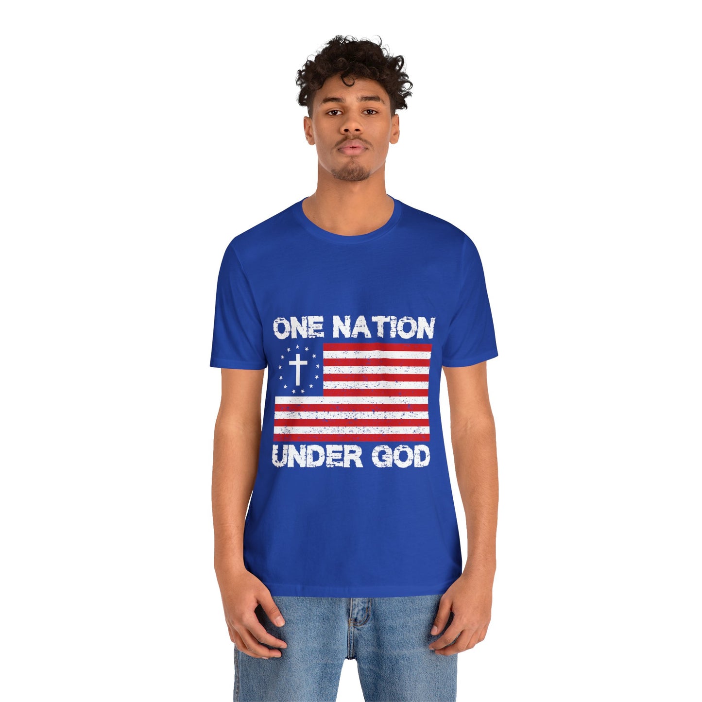 One Nation Under GOD - Unisex Jersey Short Sleeve Tee