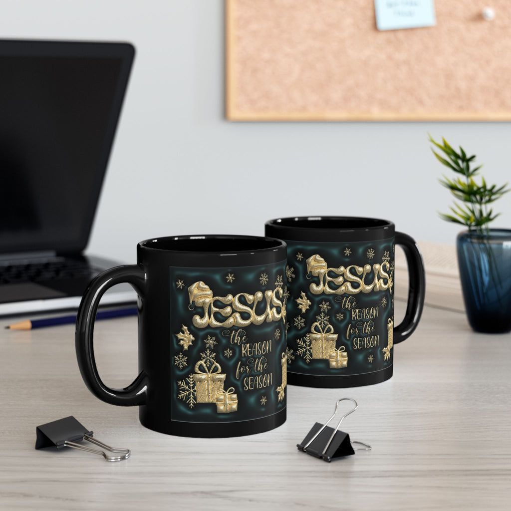 Jesus The Reason for the Season Mug, Christmas Coffee Cup, Holiday Gift, Religious Mug, Advent Celebration Drinkware