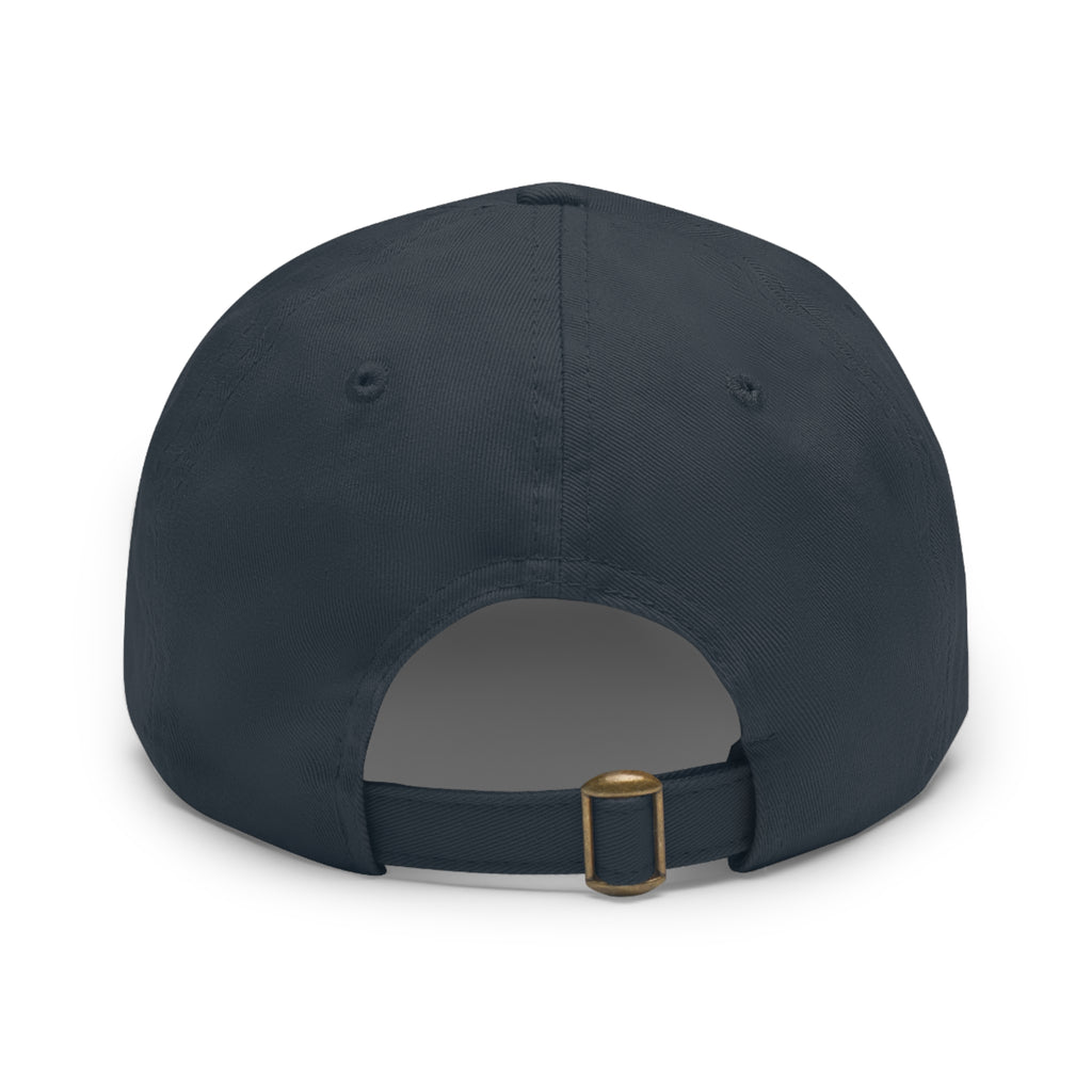 Sunshine Smiles Dad Hat — Round Leather Patch ‘Always Brighter’