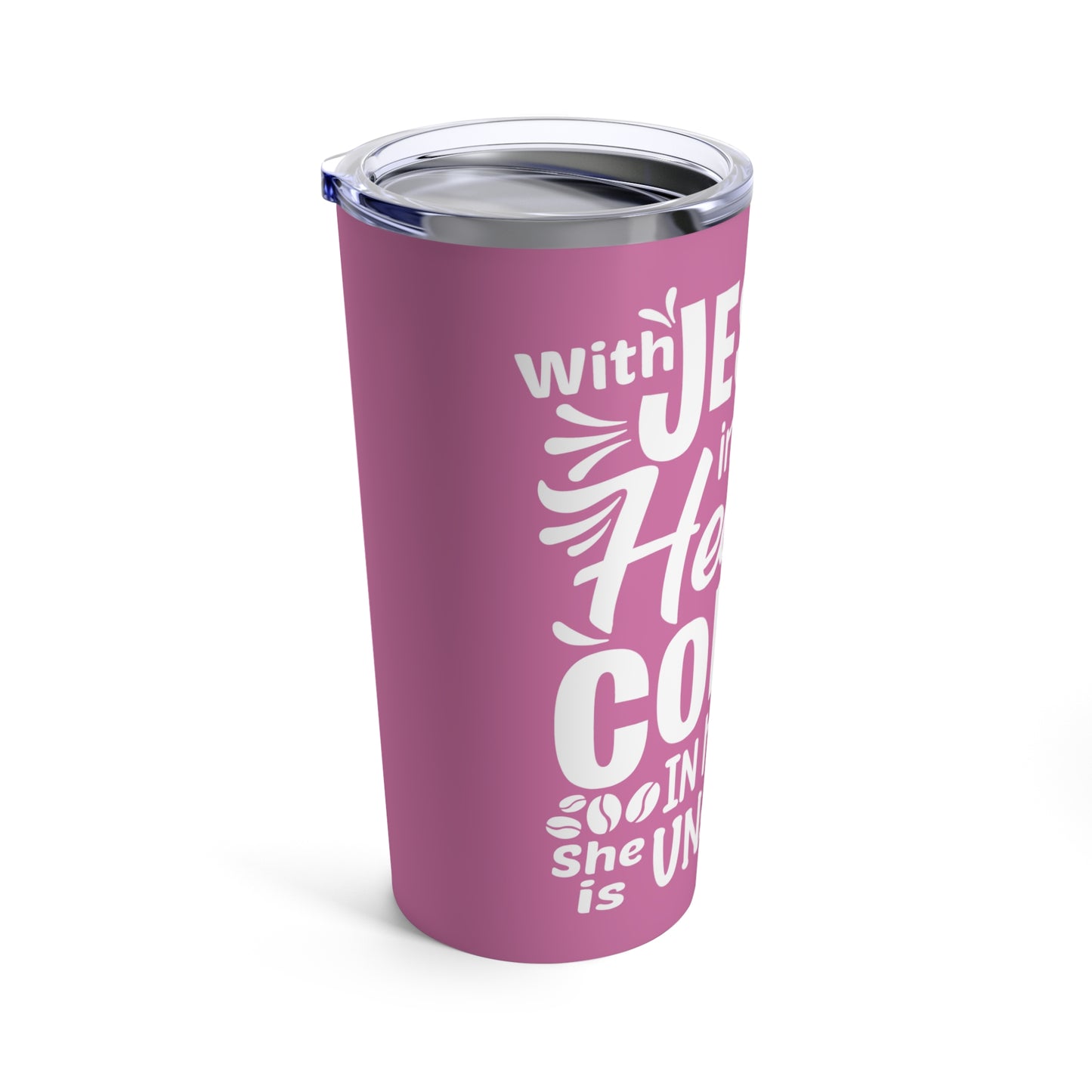 JESUS and Coffee - Pink Tumbler 20oz