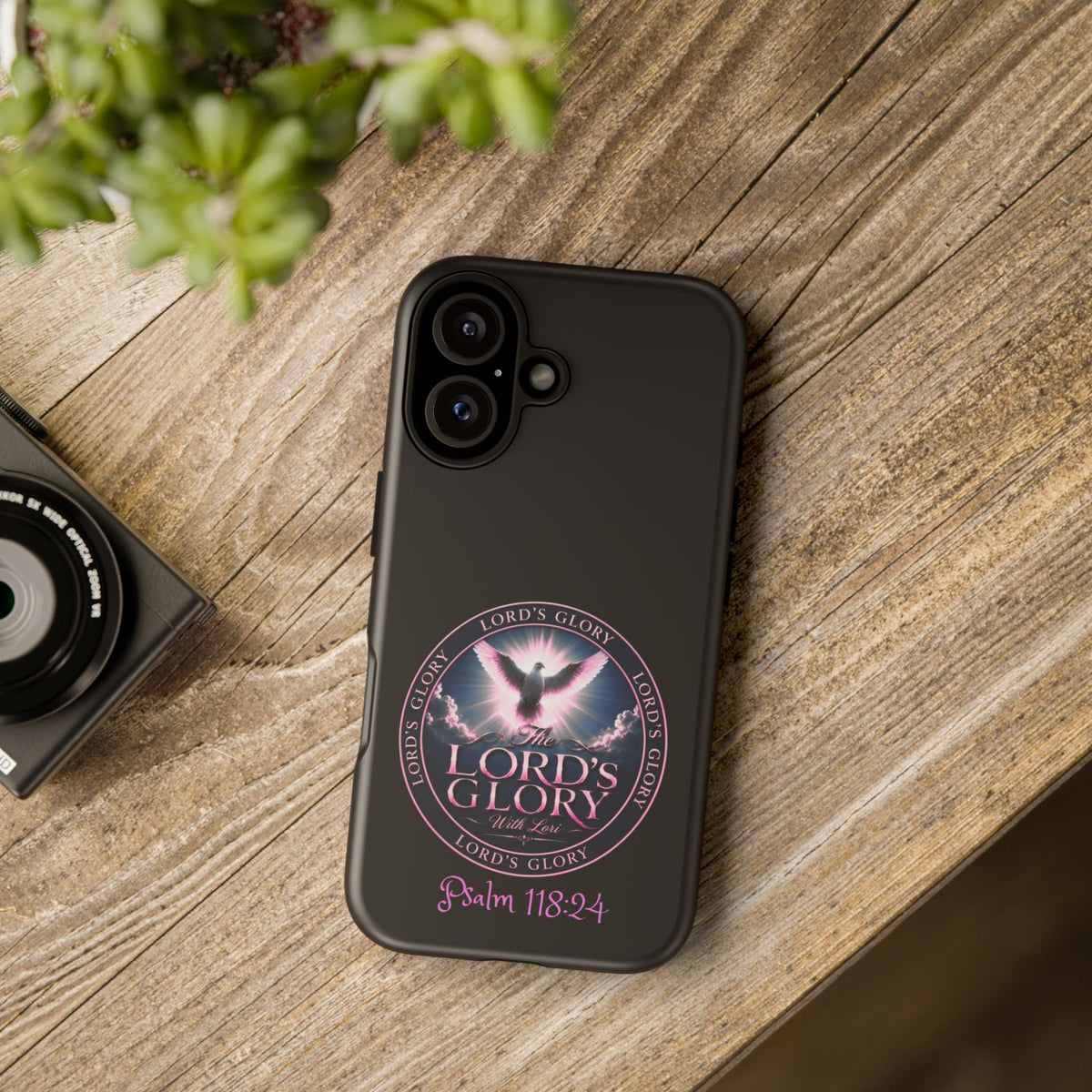 Christian Phone Case – "Lord's Glory with Lori" Dove Design Tough Case (Protective Phone Cover)