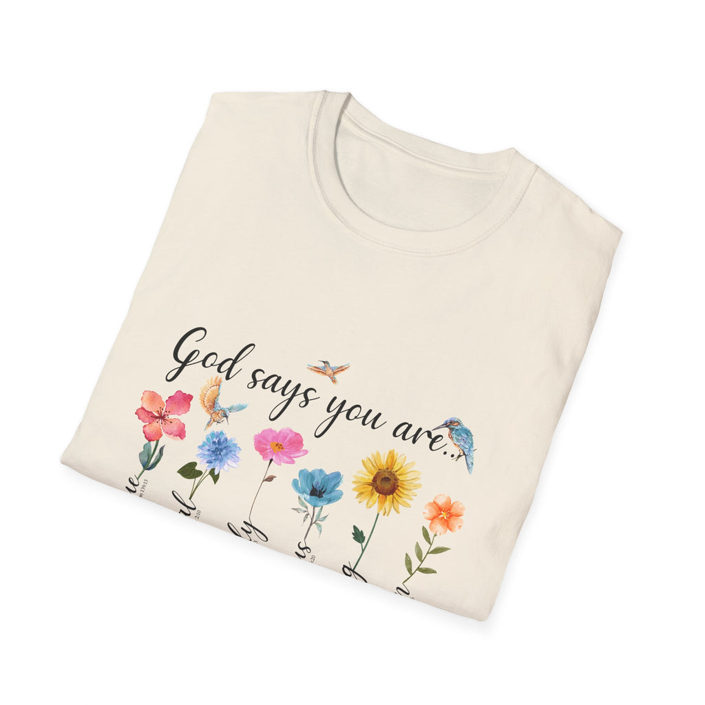 God Says You Are Loved Wildflower T-Shirt