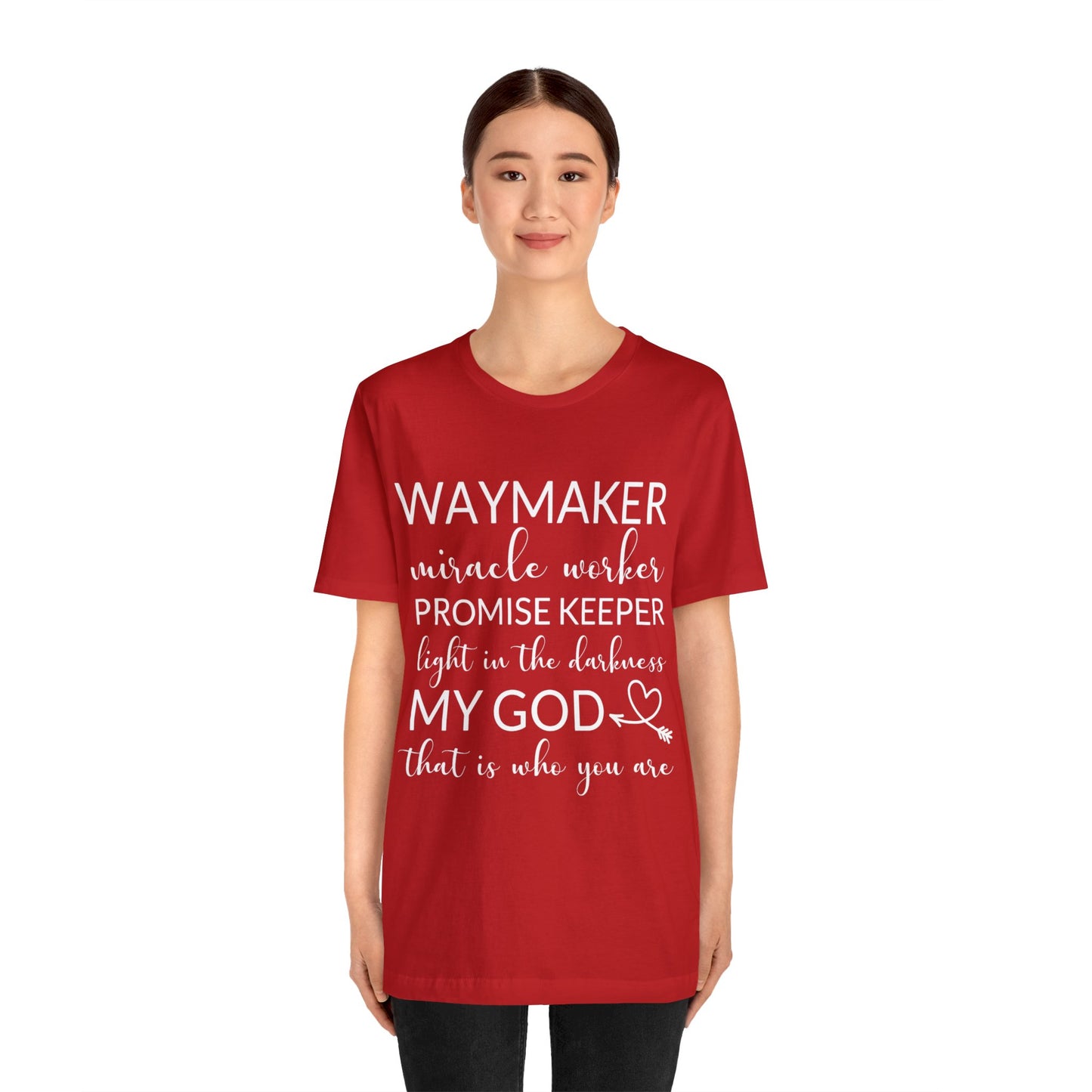 Waymaker Promise Keeper Light in the Darkness - Unisex Jersey Short Sleeve Tee