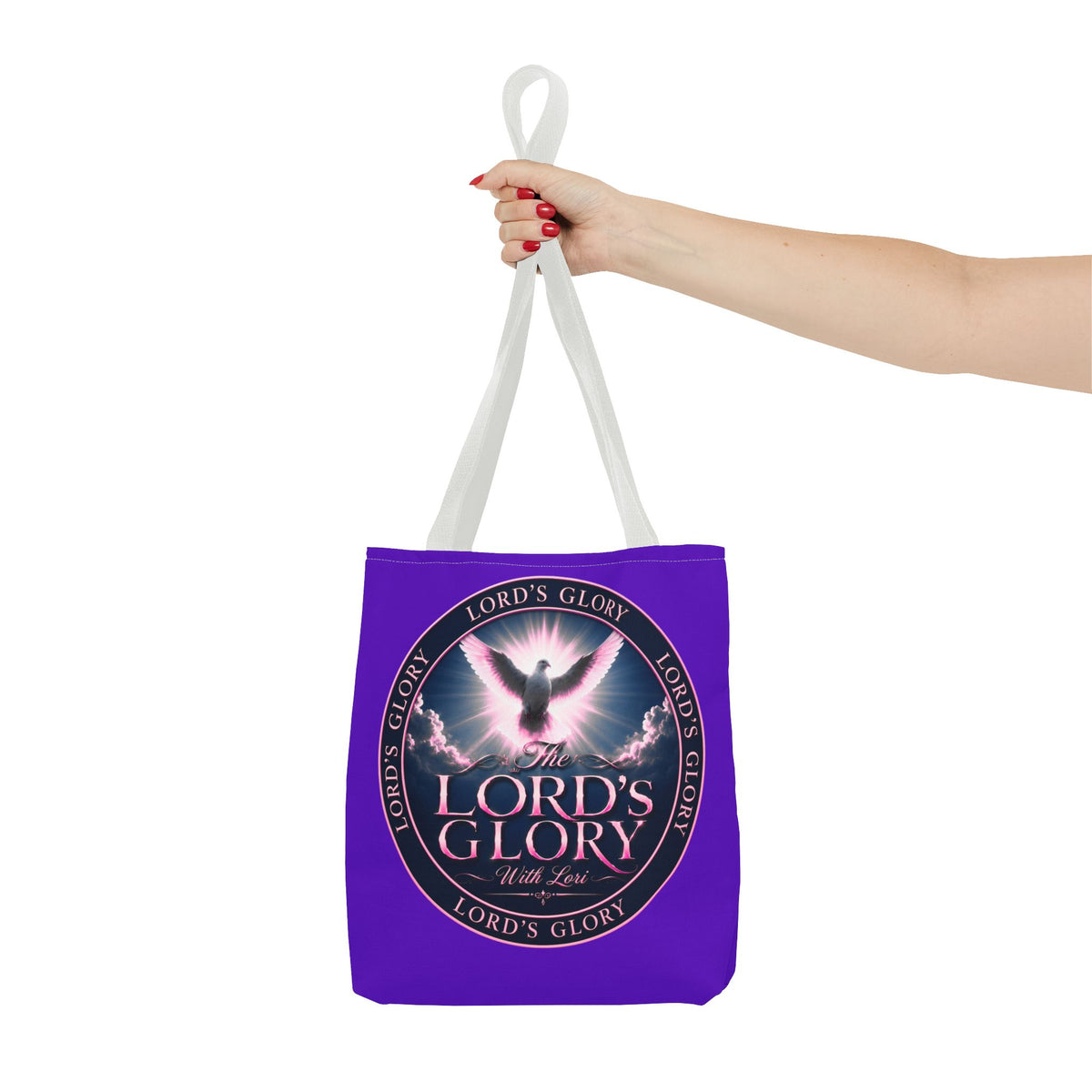 Inspirational 'The Lord's Glory with Lori' Tote Bag — Christian Faith AOP Shopper