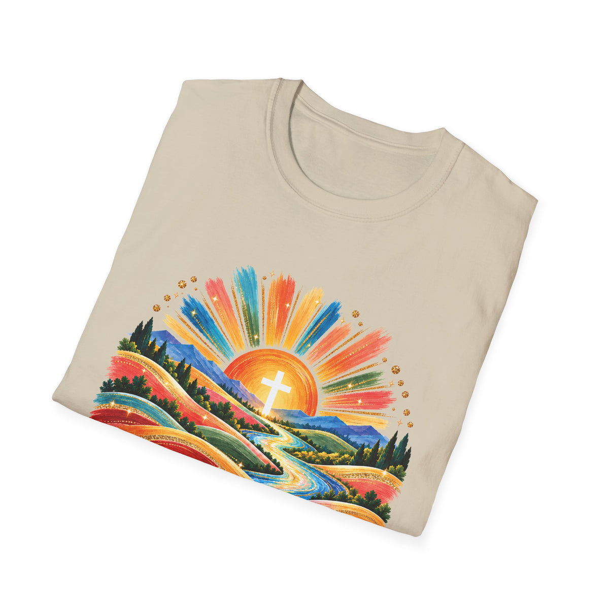 Walking On Sunshine with Lords Glory - with Lori Faith and Hope Christian Sunrise T-Shirt