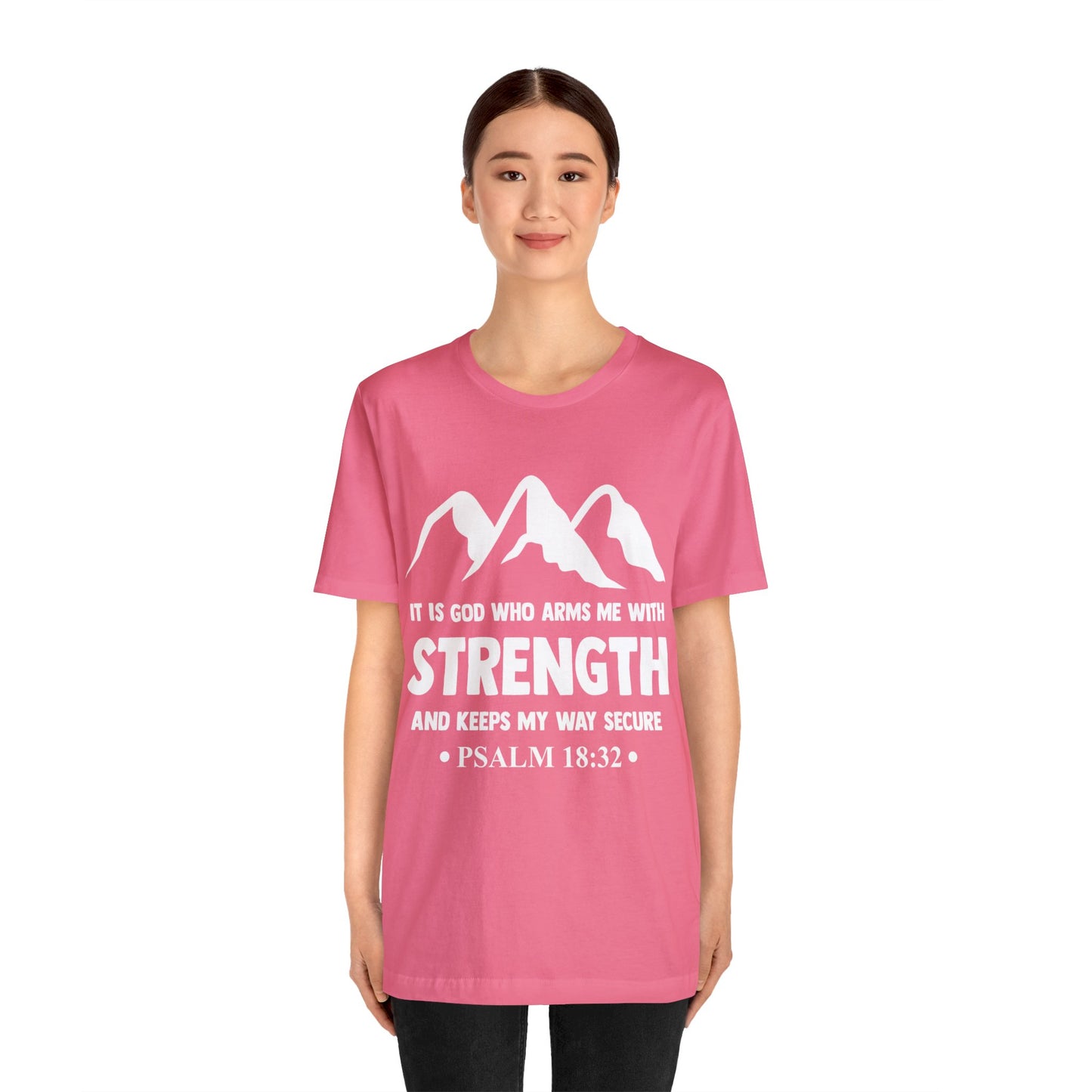 Strength in GOD - Unisex Jersey Short Sleeve Tee