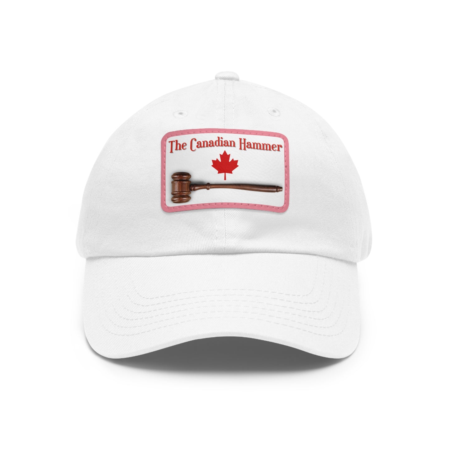 The Canadian Hammer / Barry Wunsch / #TheCanadianHammer Mom and Dad Hat with Leather Patch (Rectangle)