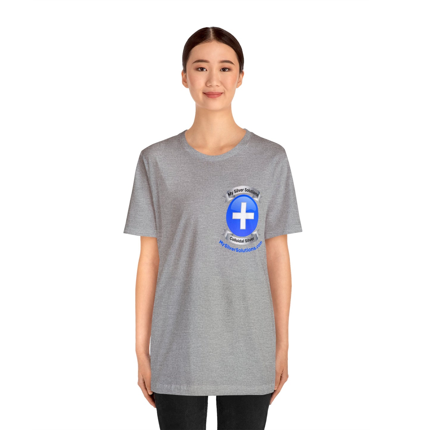 Colloidal Silver MySilverSolutions.com - Unisex Jersey Short Sleeve Tee