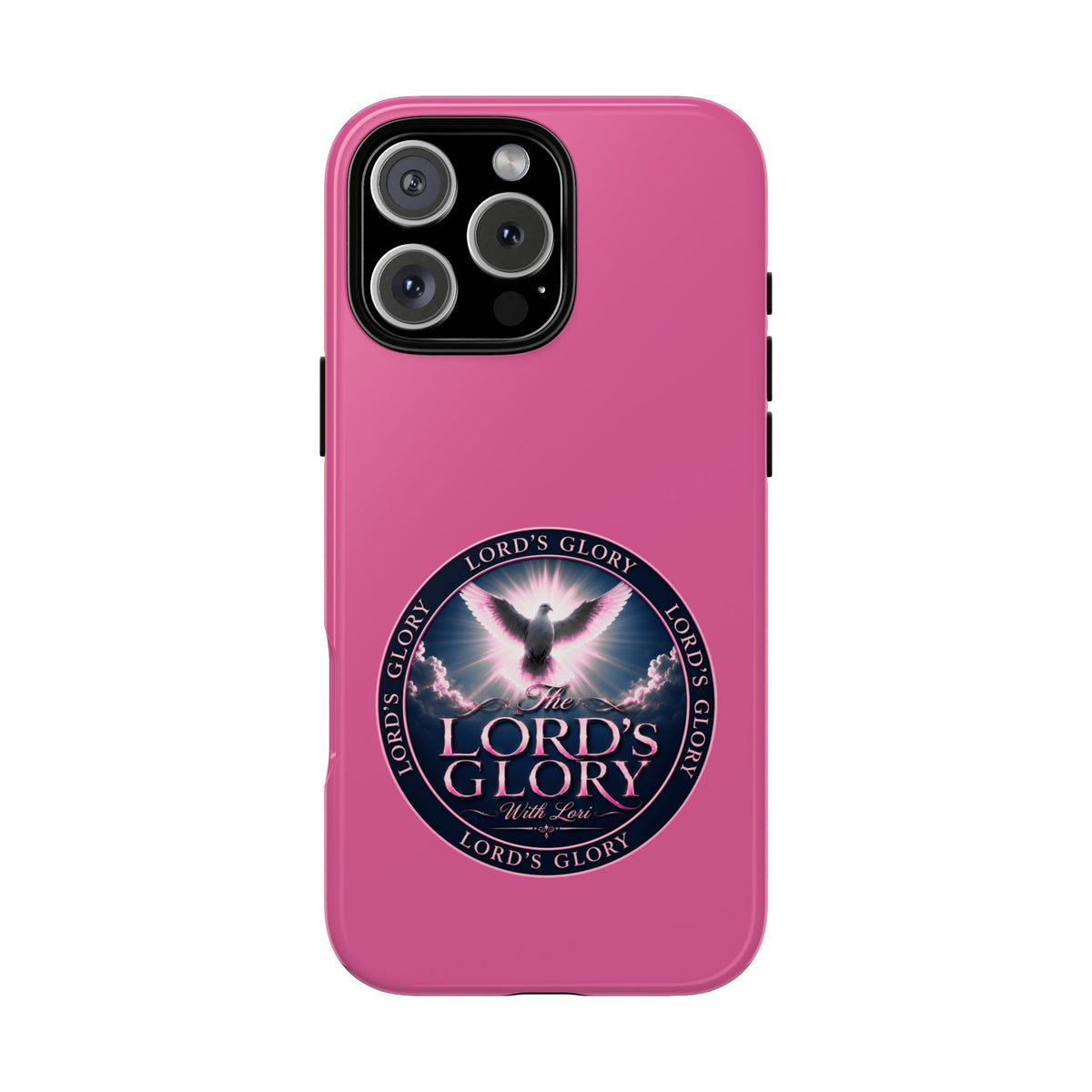 Christian Phone Case – "Lord's Glory with Lori" Dove Design Tough Case (Protective Phone Cover)