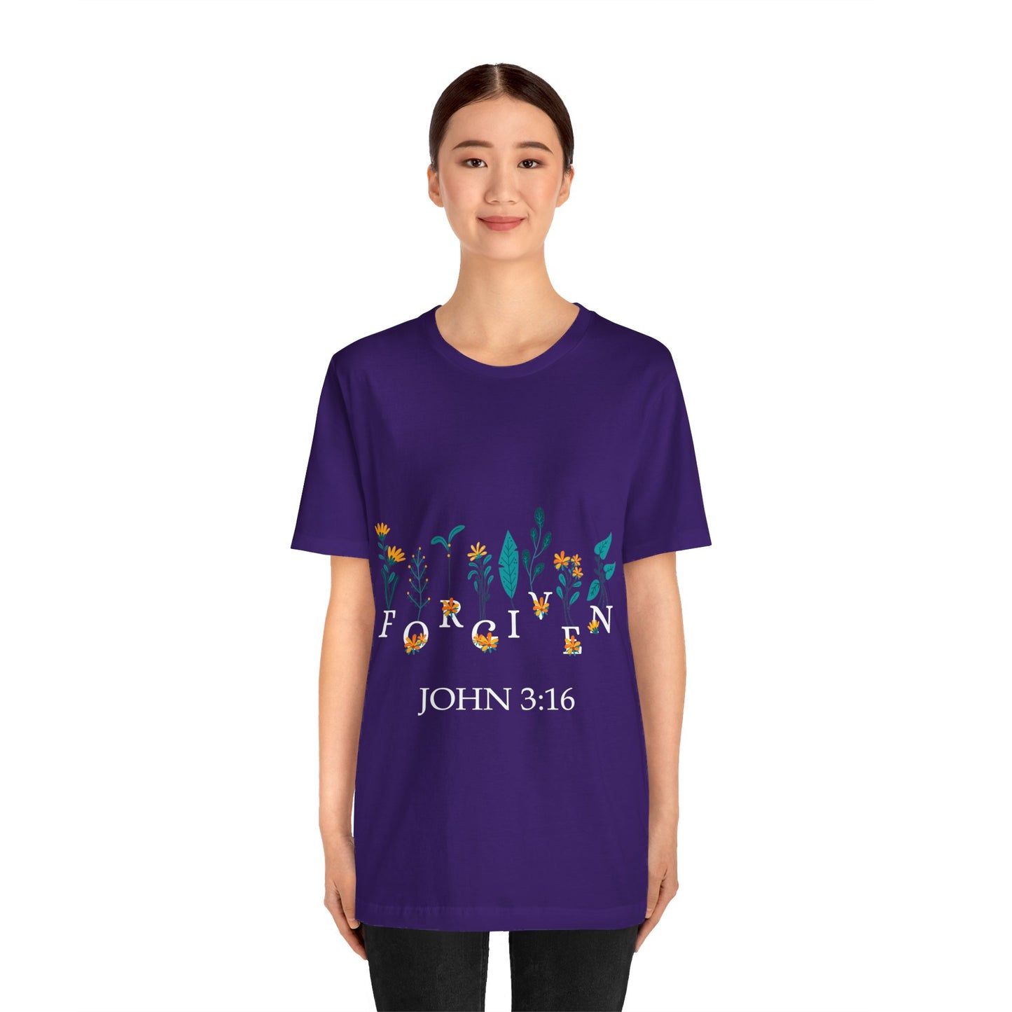 FORGIVEN JOHN 3:16 - Unisex Jersey Short Sleeve Tee