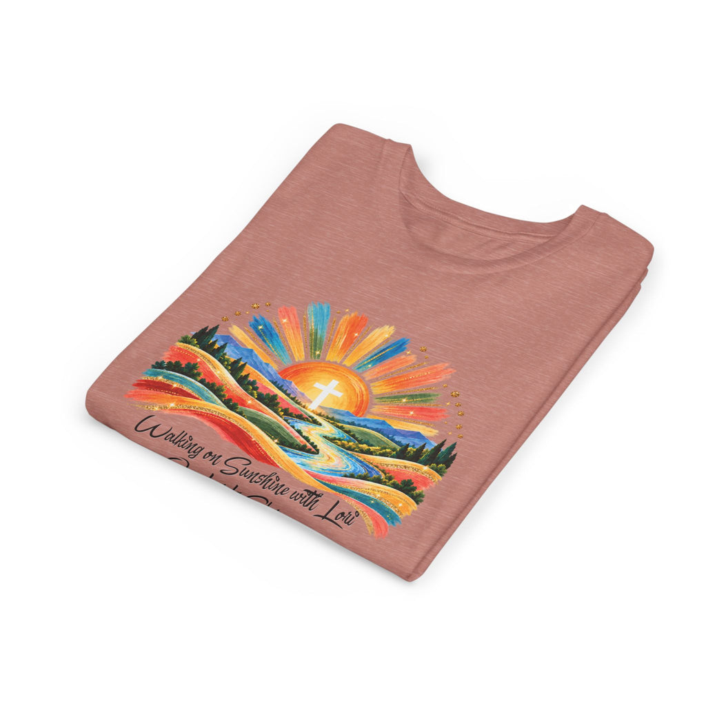 Youth Short Sleeve Tee – Walking On Sunshine with Lords Glory Design