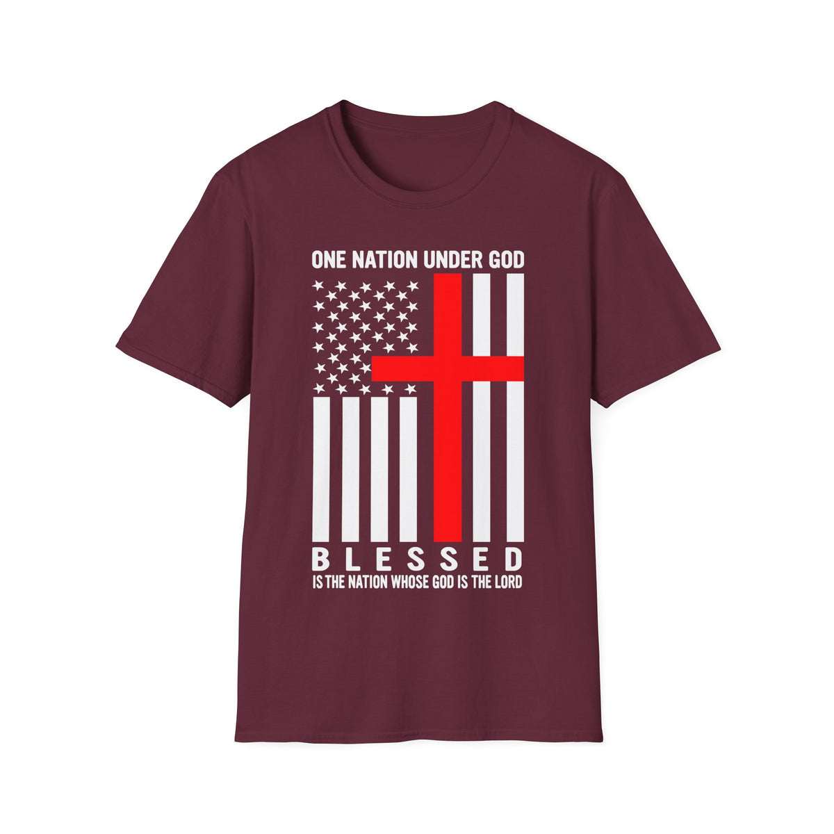 One Nation Under GOD - Mens Womans Softstyle T-Shirt