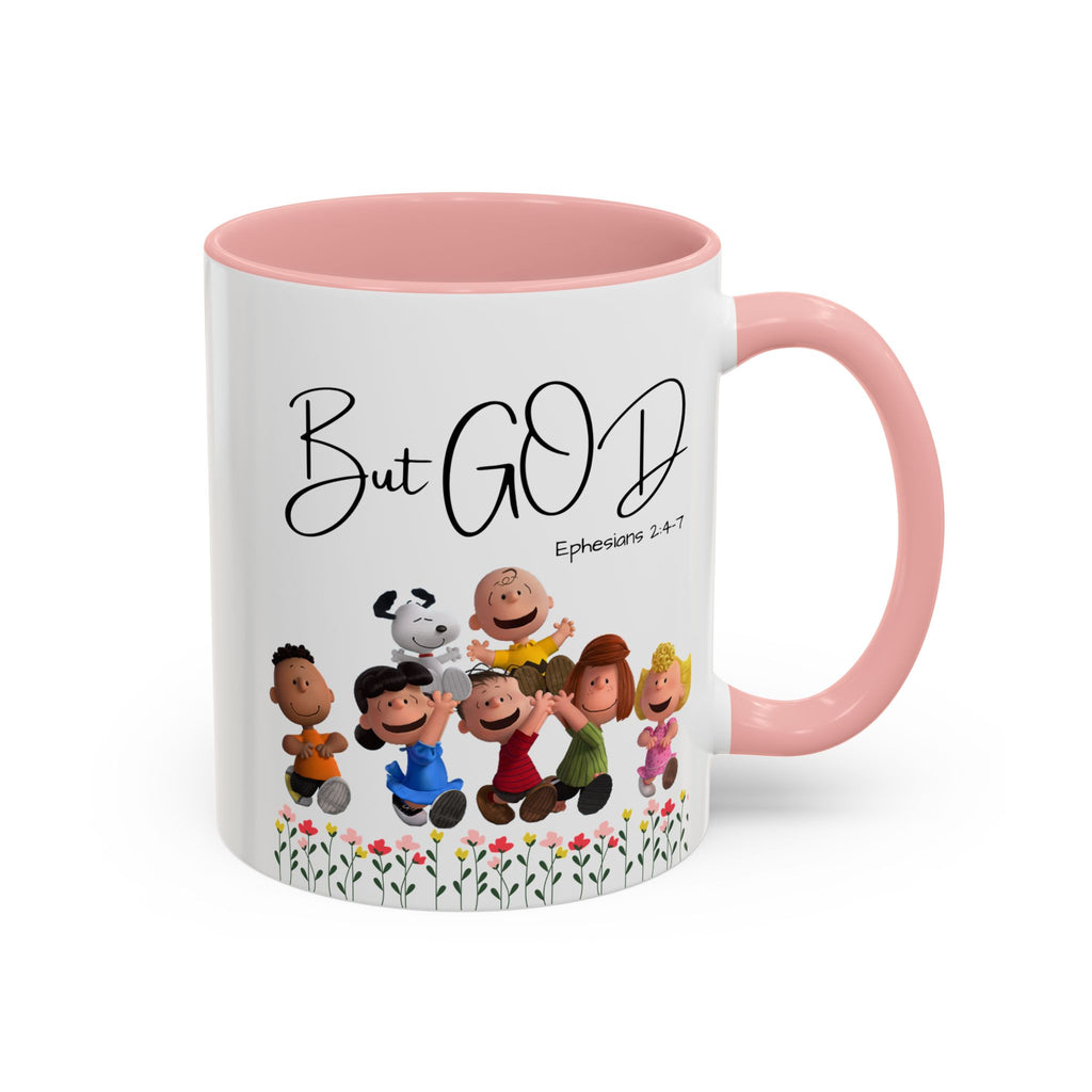 But God Scripture Coffee Mug — Genesis 50:20 Inspirational Heart Accent Mug (11/15oz)