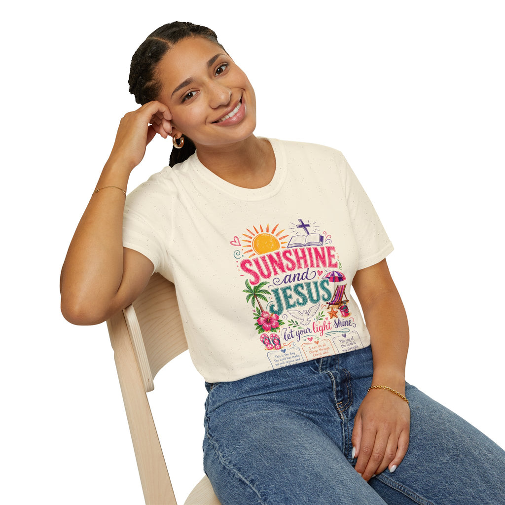 Sunshine and Jesus Christian Faith T-Shirt
