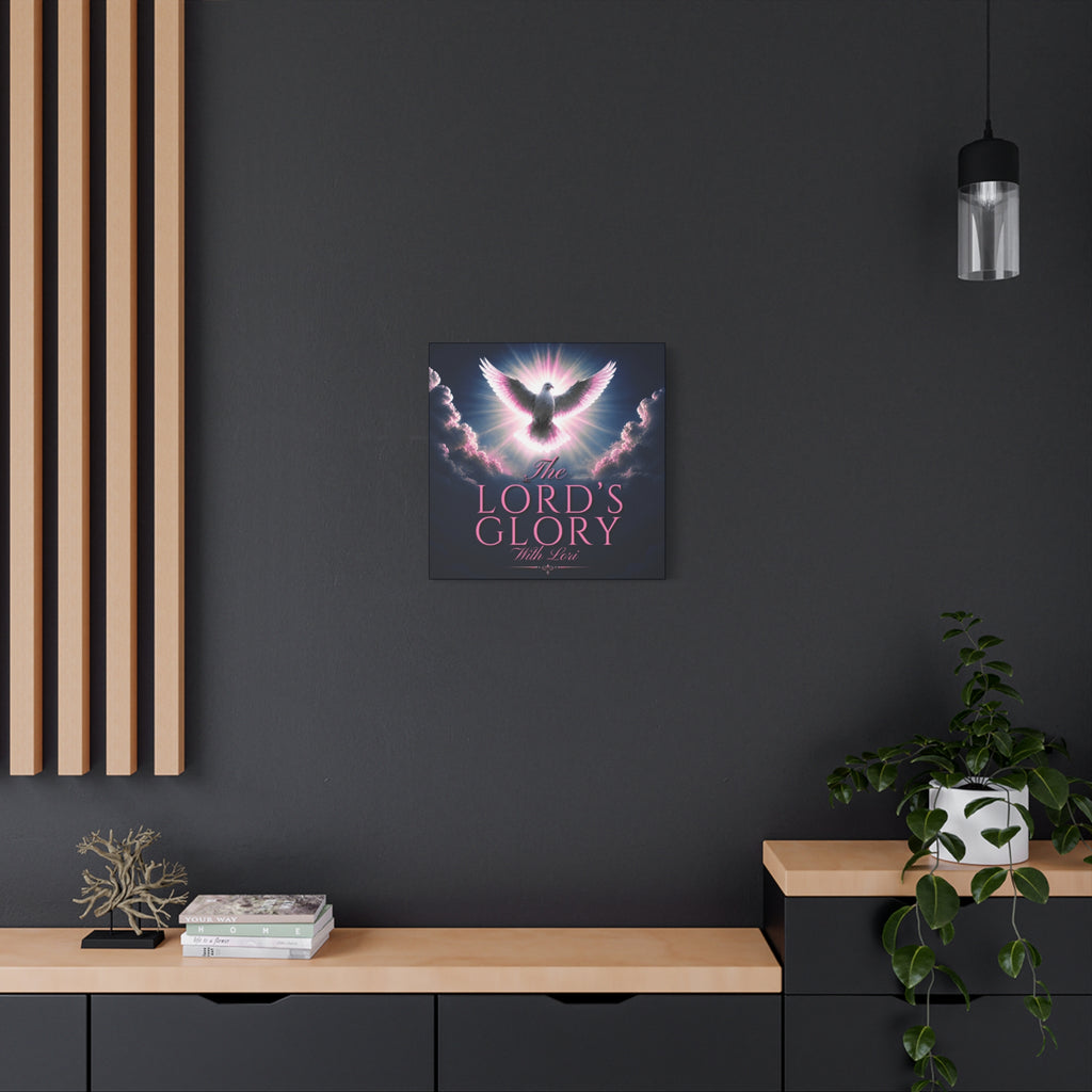 Christian Wall Art Canvas - "The Lord's Glory with Lori" Dove Print