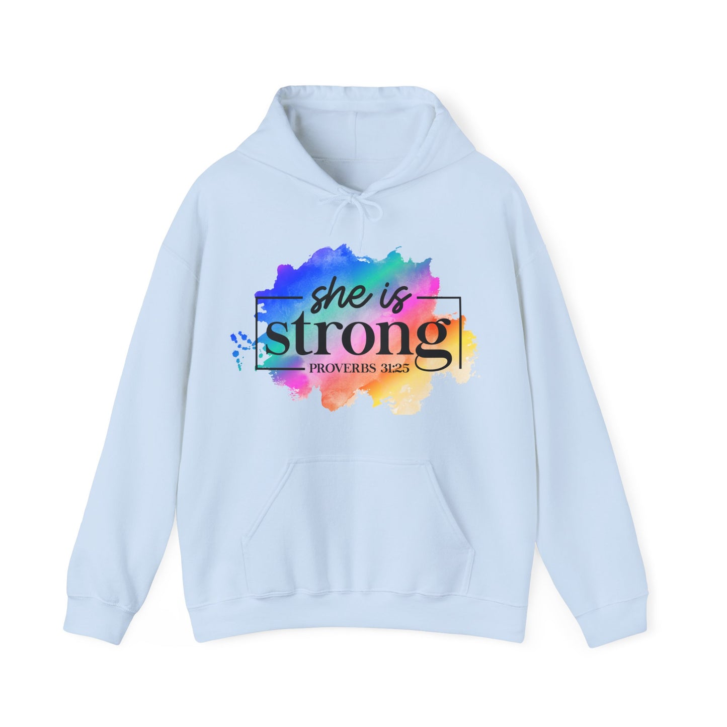 She Is Strong - Unisex Heavy Blend Hooded Sweatshirt