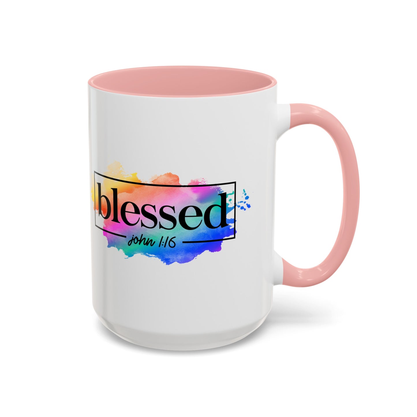 BLESSED - Accent Coffee Mug, 11oz 15oz