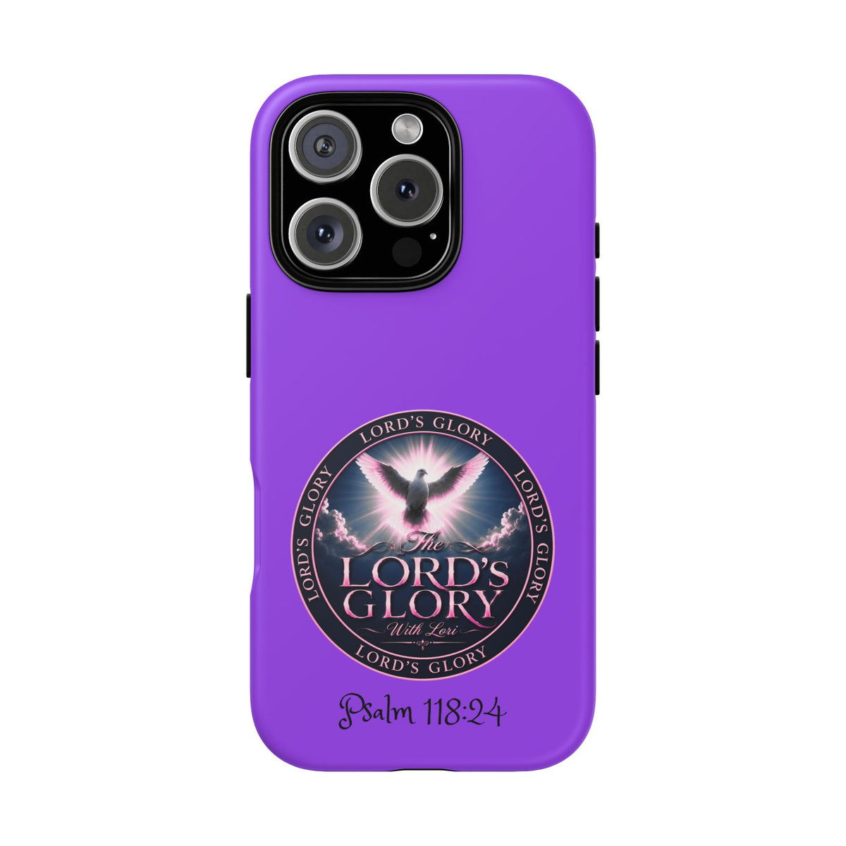 Christian Phone Case – "Lord's Glory with Lori" Dove Design Tough Case (Protective Phone Cover)