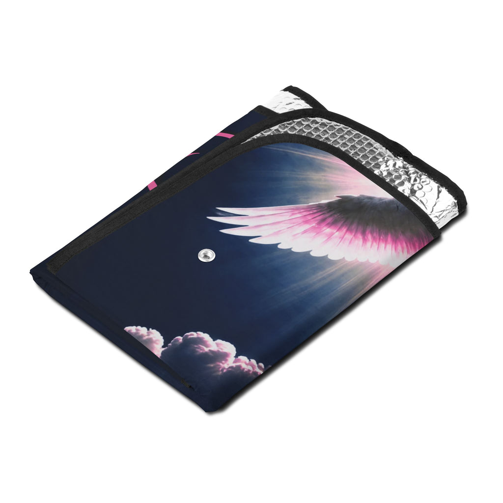 Car Sun Shade - "The Lord's Glory with Lori" Dove & Clouds Christian Windshield Cover