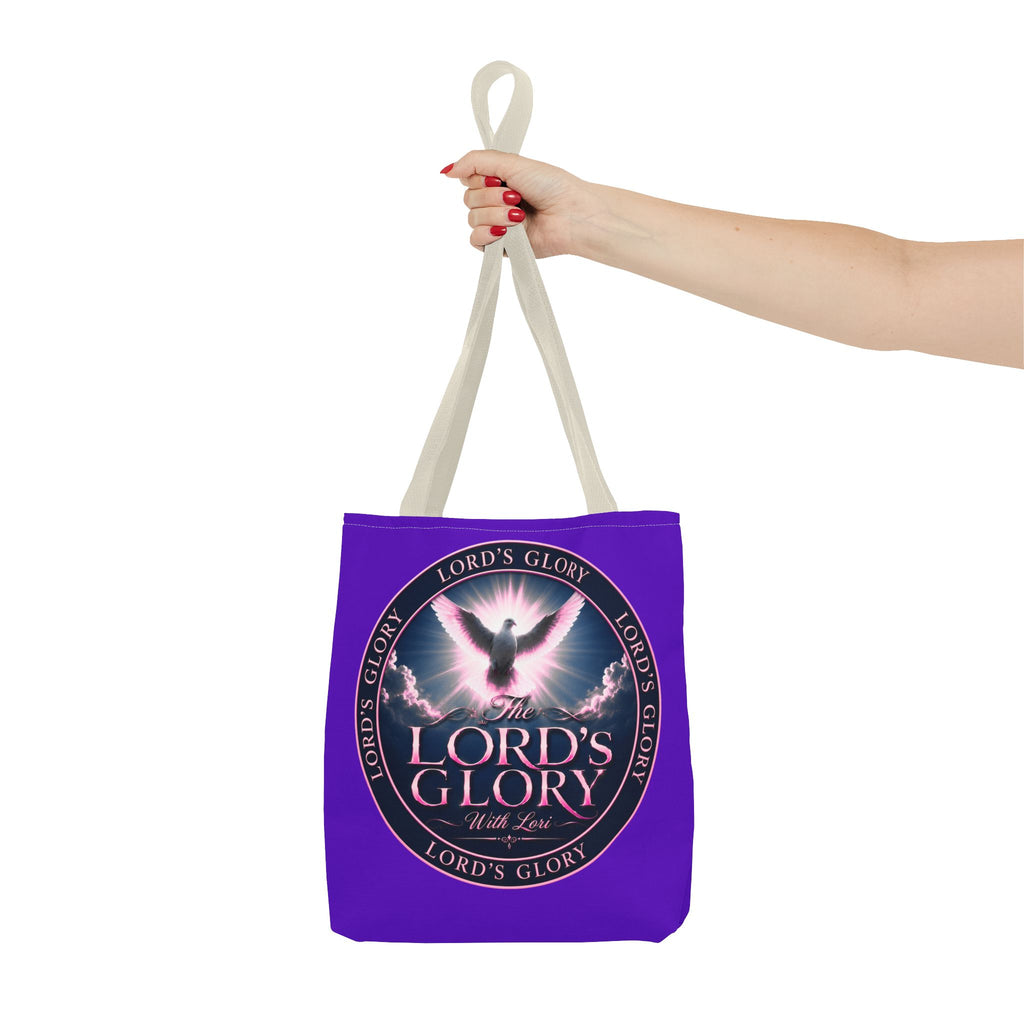 Inspirational 'The Lord's Glory with Lori' Tote Bag — Christian Faith AOP Shopper