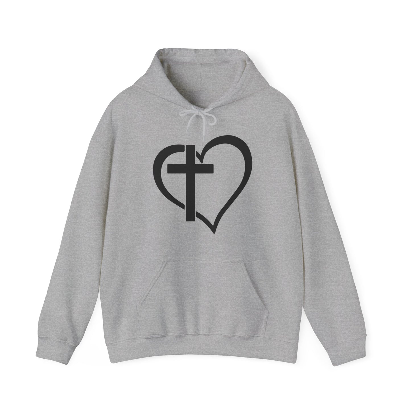 The Cross of Love -  Unisex Heavy Blend Hooded Sweatshirt