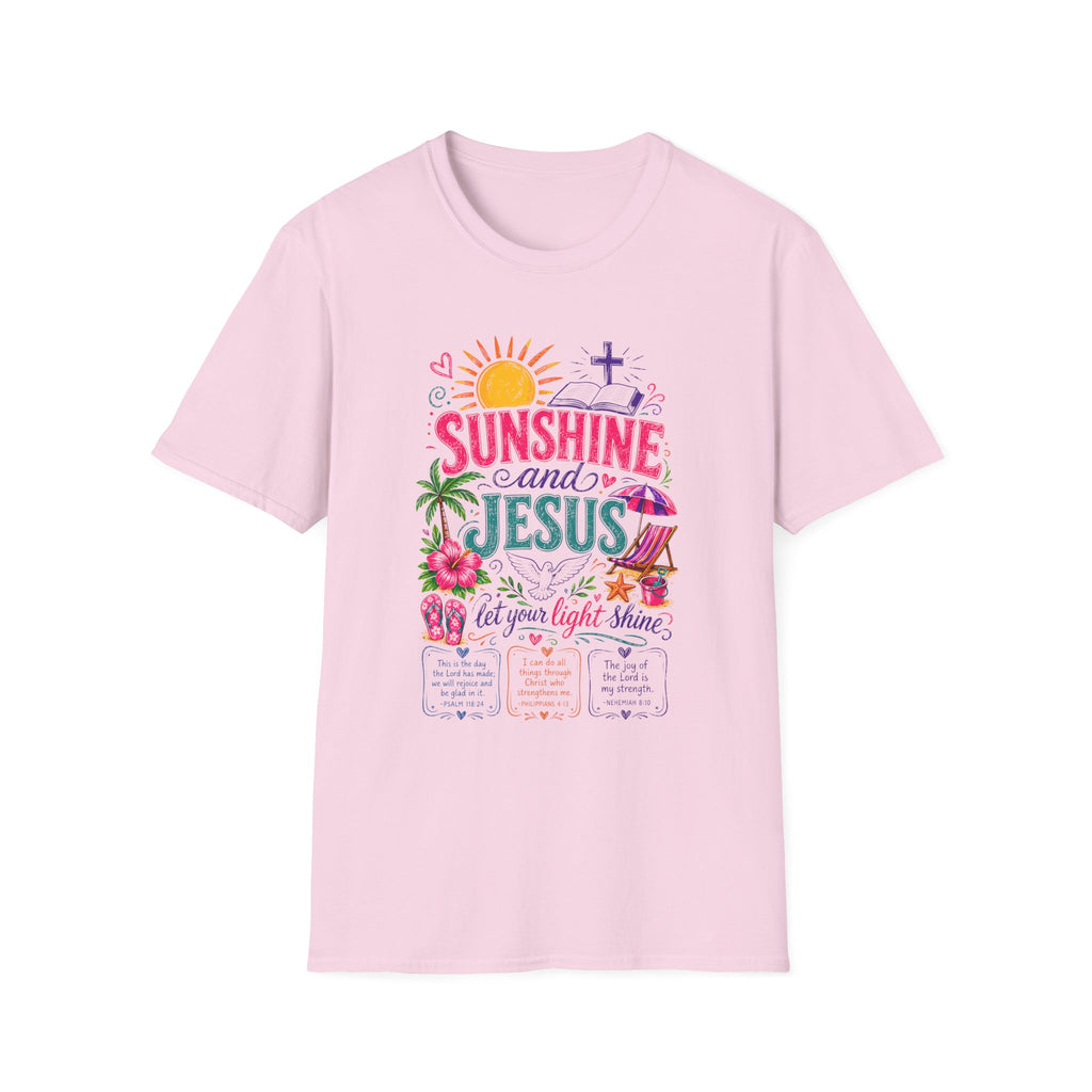 Sunshine and Jesus Christian Faith T-Shirt
