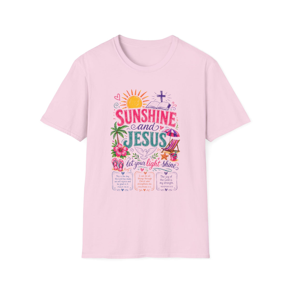 Sunshine and Jesus Christian Faith T-Shirt
