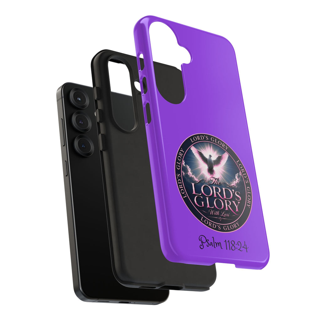 Christian Phone Case – "Lord's Glory with Lori" Dove Design Tough Case (Protective Phone Cover)
