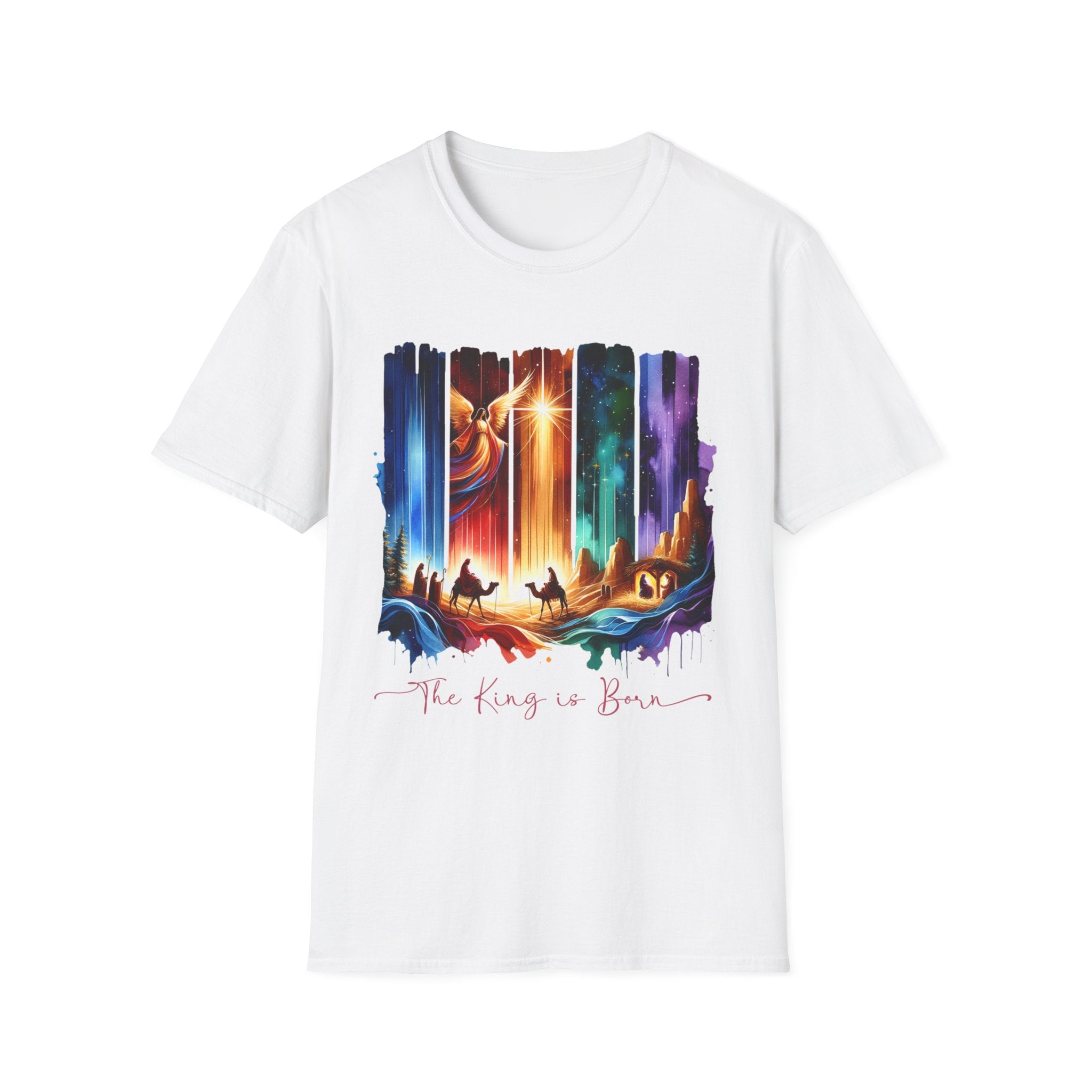 Vibrant Fantasy T-Shirt, Colorful Graphic Tee, Unisex Art Shirt, Great Gift for Fans, Unique Casual Wear, The King is Born Shirt