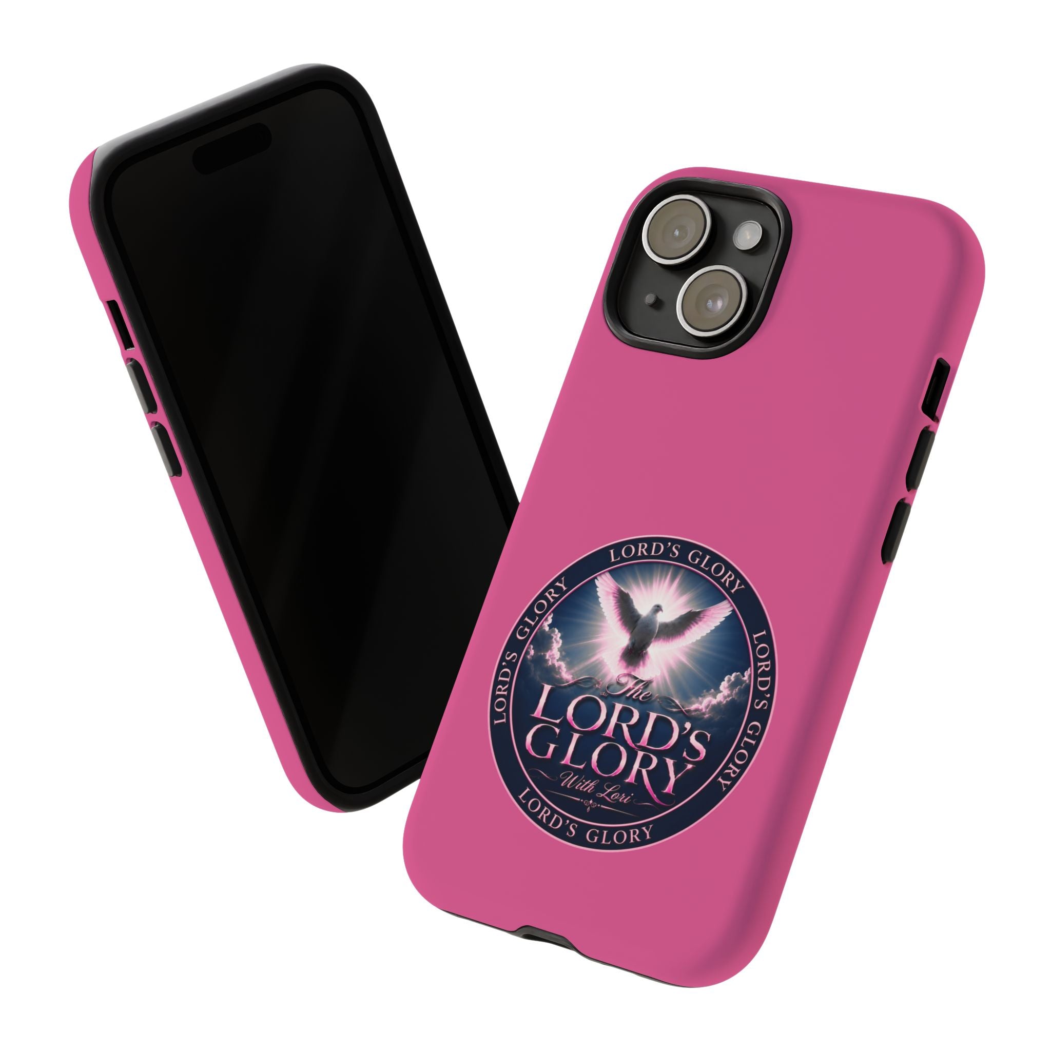 Christian Phone Case – "Lord's Glory with Lori" Dove Design Tough Case (Protective Phone Cover)