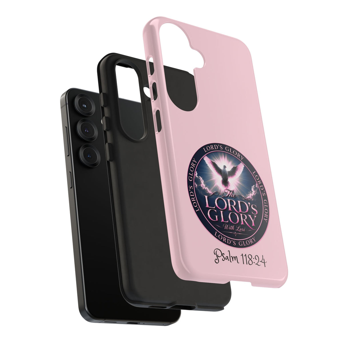 Christian Phone Case – "Lord's Glory with Lori" Dove Design Tough Case (Protective Phone Cover)