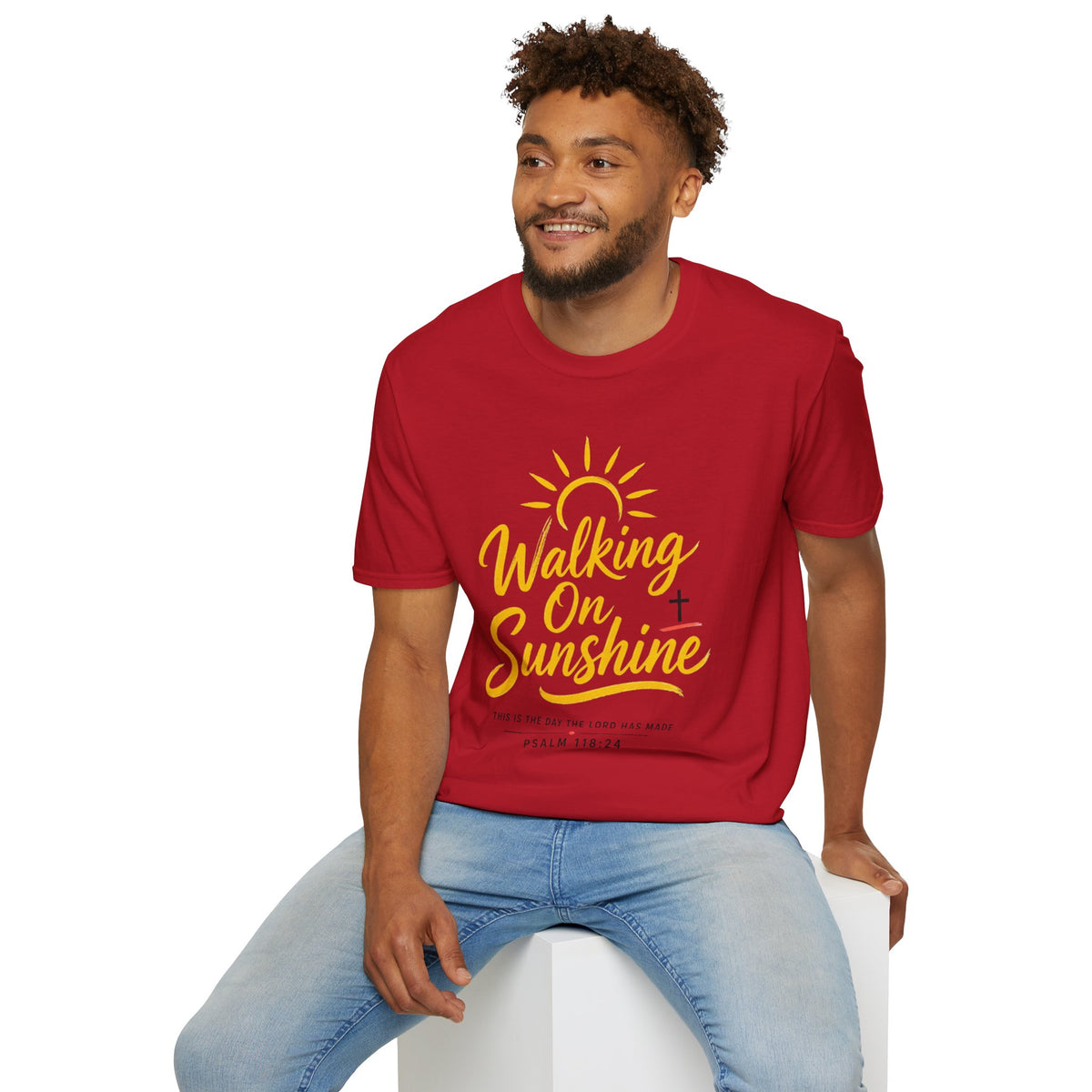 Walking on Sunshine Psalms 118:24 Softstyle T-Shirt