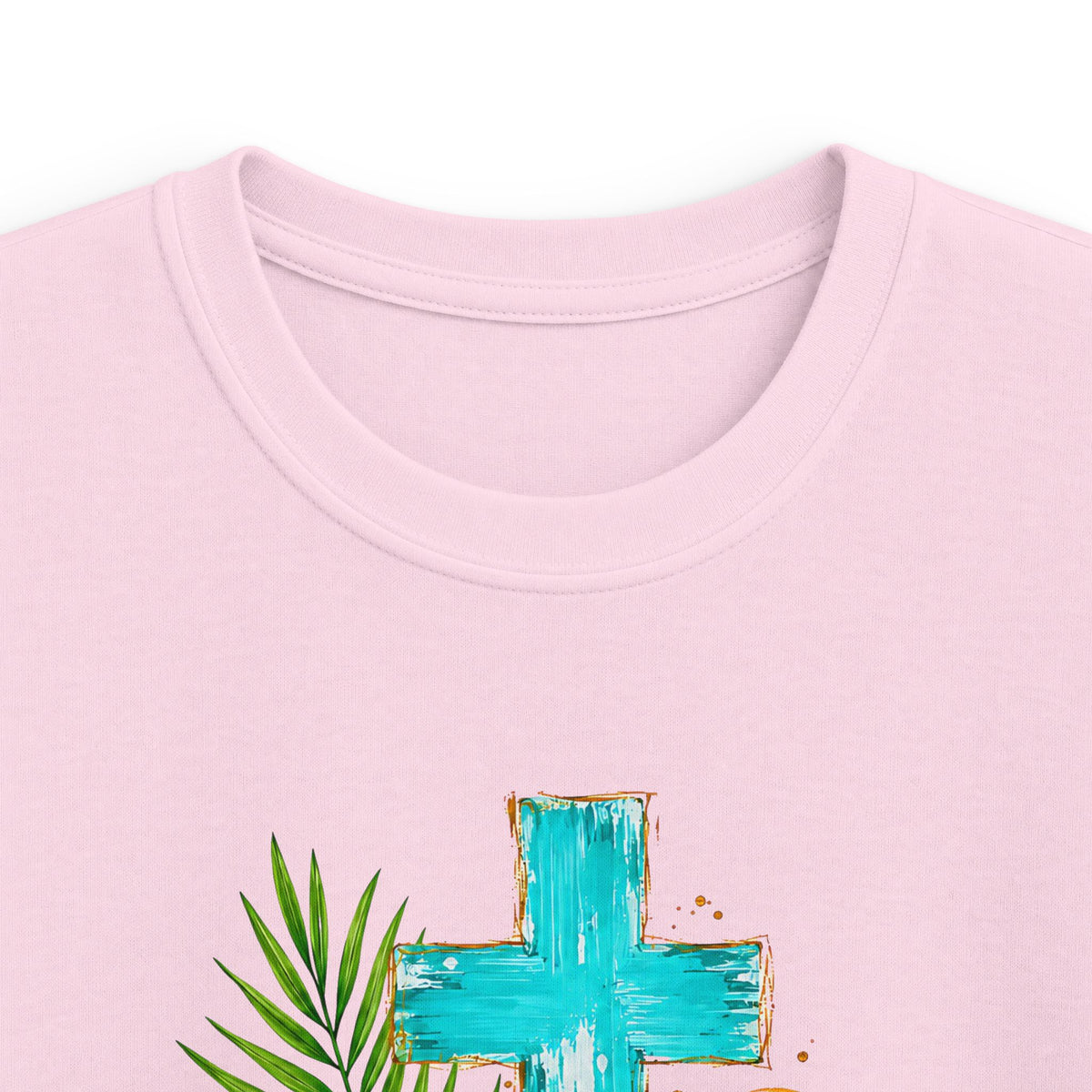 Kids Tee — Sunshine & Jesus Floral Cross Christian Graphic