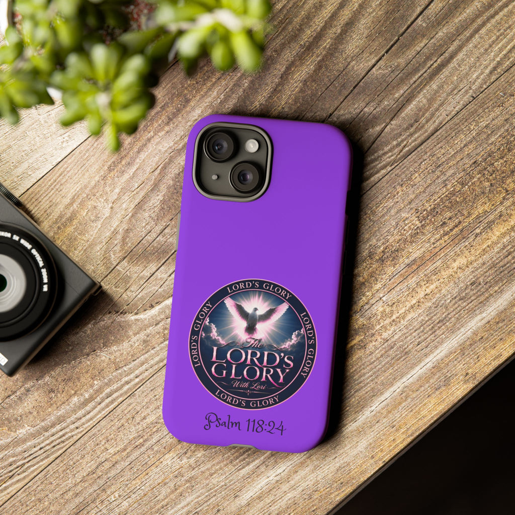 Christian Phone Case – "Lord's Glory with Lori" Dove Design Tough Case (Protective Phone Cover)