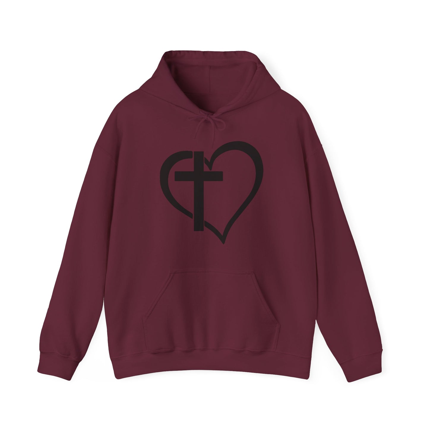 The Cross of Love -  Unisex Heavy Blend Hooded Sweatshirt